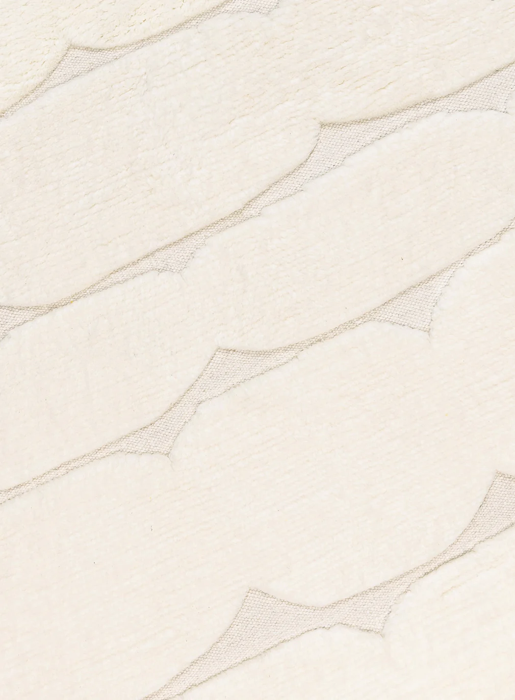 Omaira Ivory Textured Wool Round Rug - Image 10