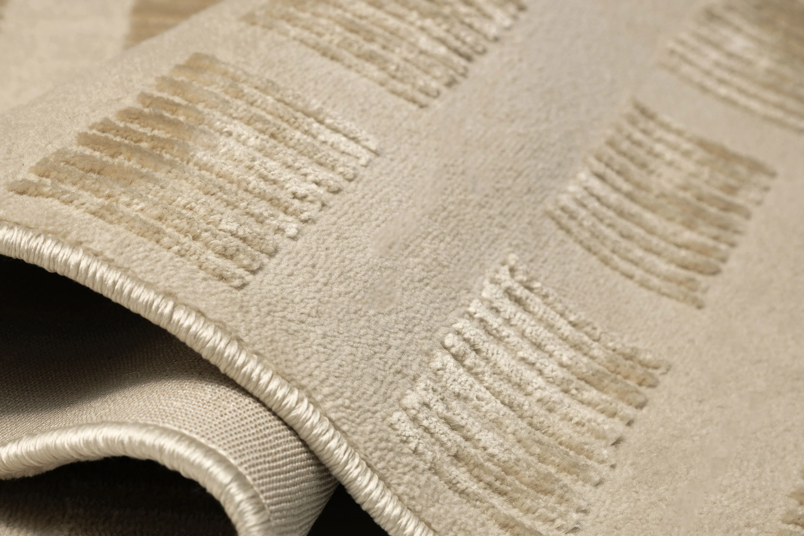 Ouargia Textured Geometric Neutral Rug - Image 11