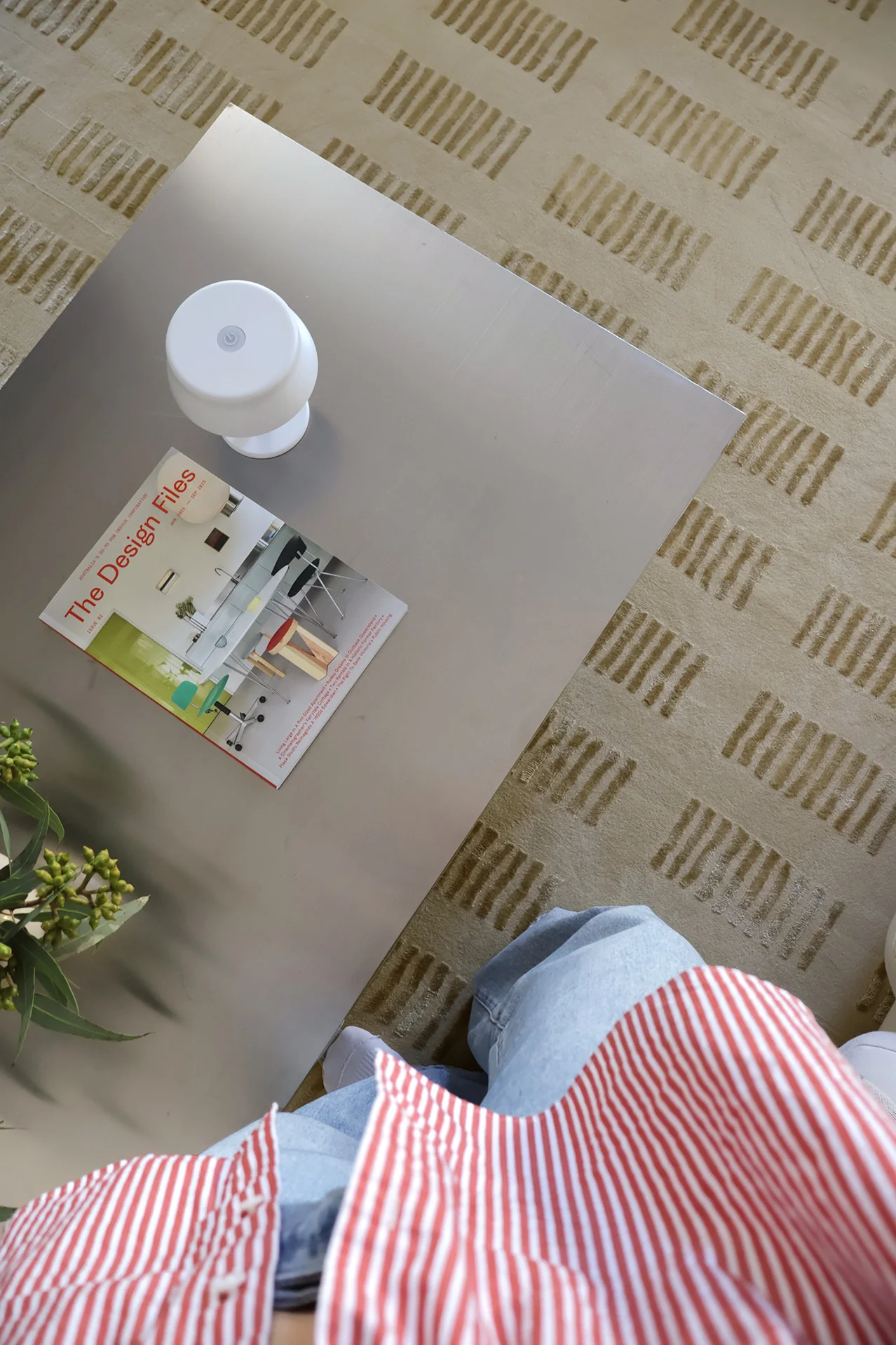 Ouargia Textured Geometric Neutral Rug - Image 4