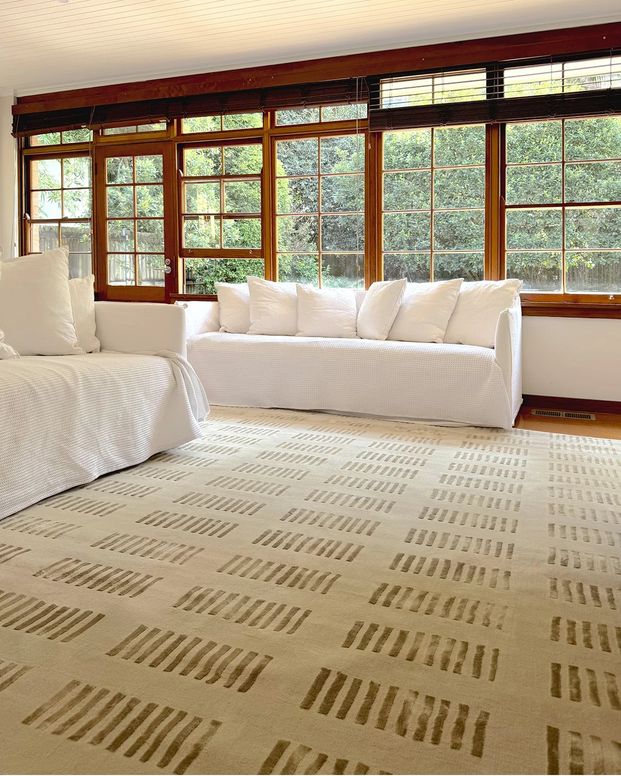 Ouargia Textured Geometric Neutral Rug - Image 6