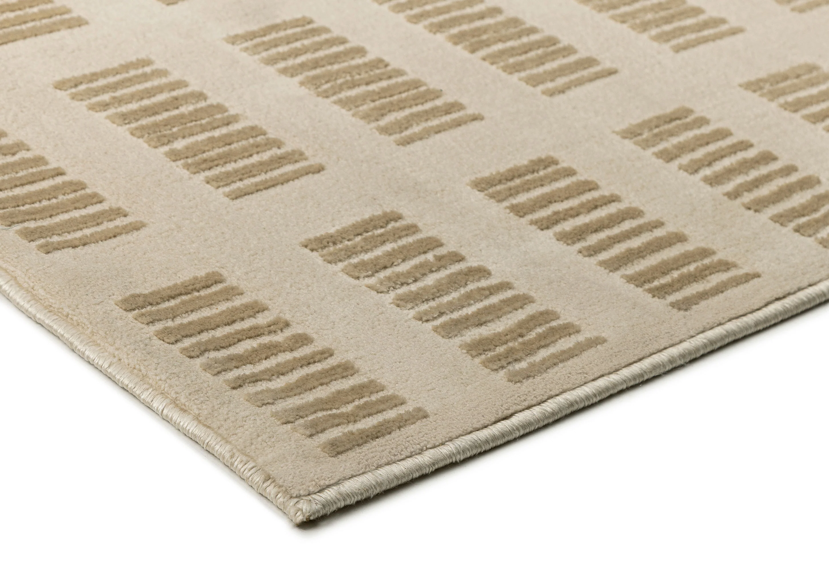 Ouargia Textured Geometric Neutral Rug - Image 7