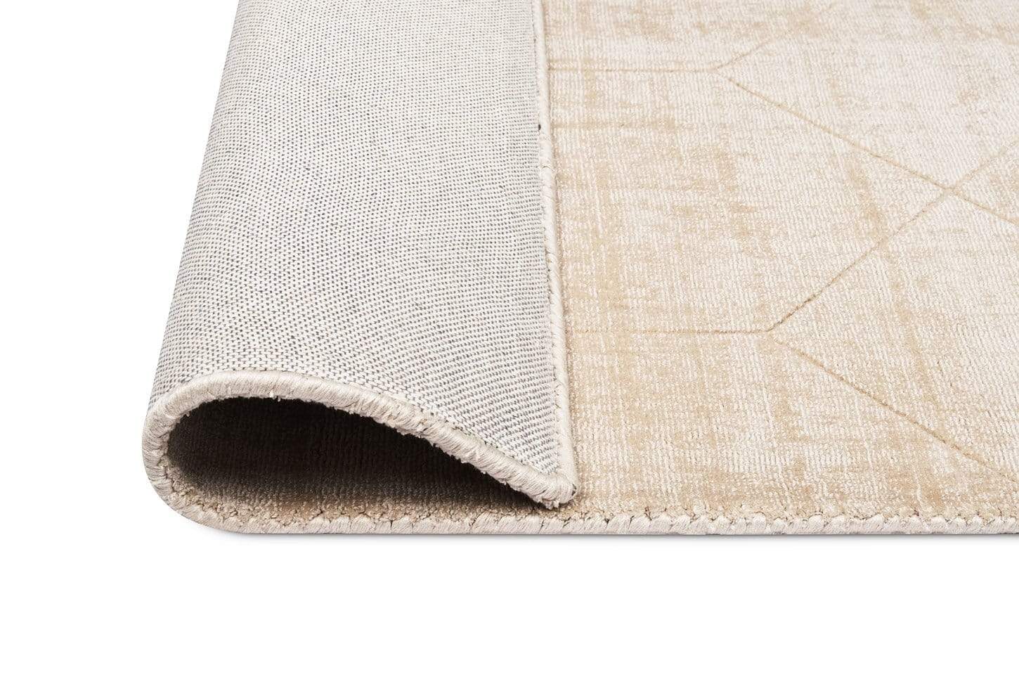 Parker Beige and Ivory Geometric Viscose Rug - Image 15