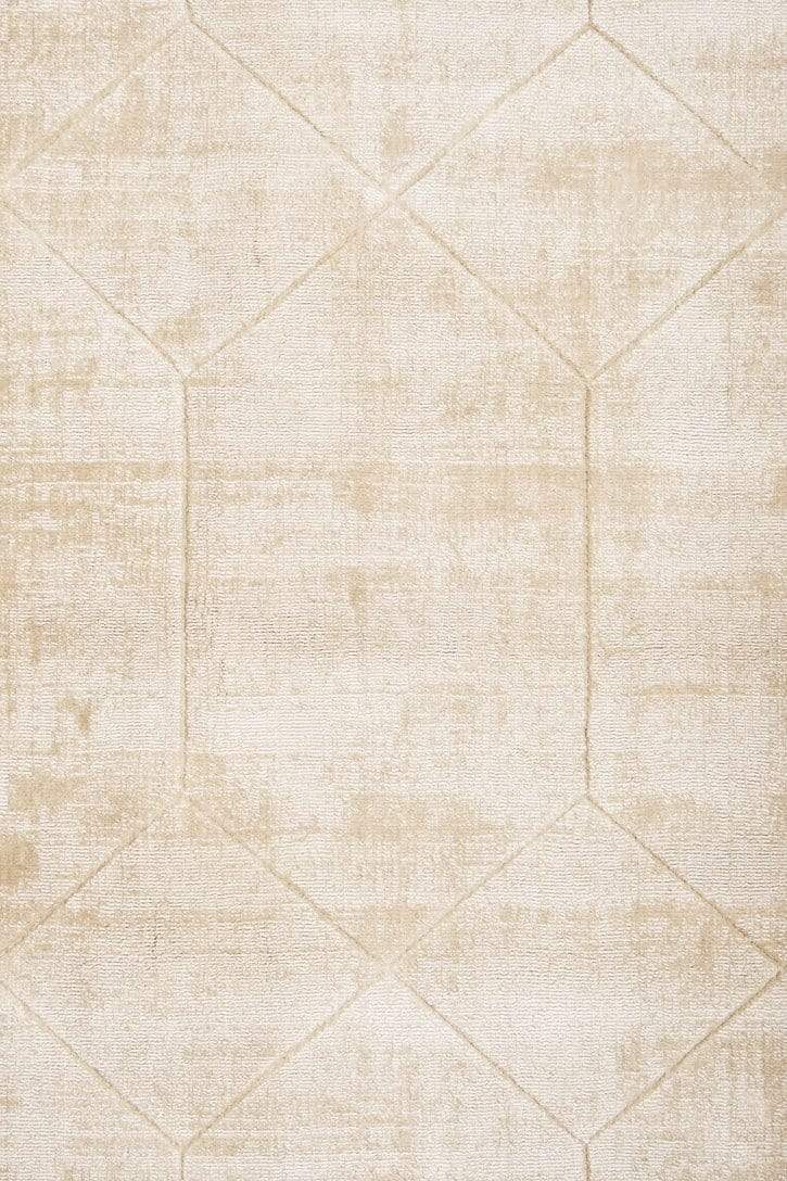 Parker Beige and Ivory Geometric Viscose Rug - Image 16