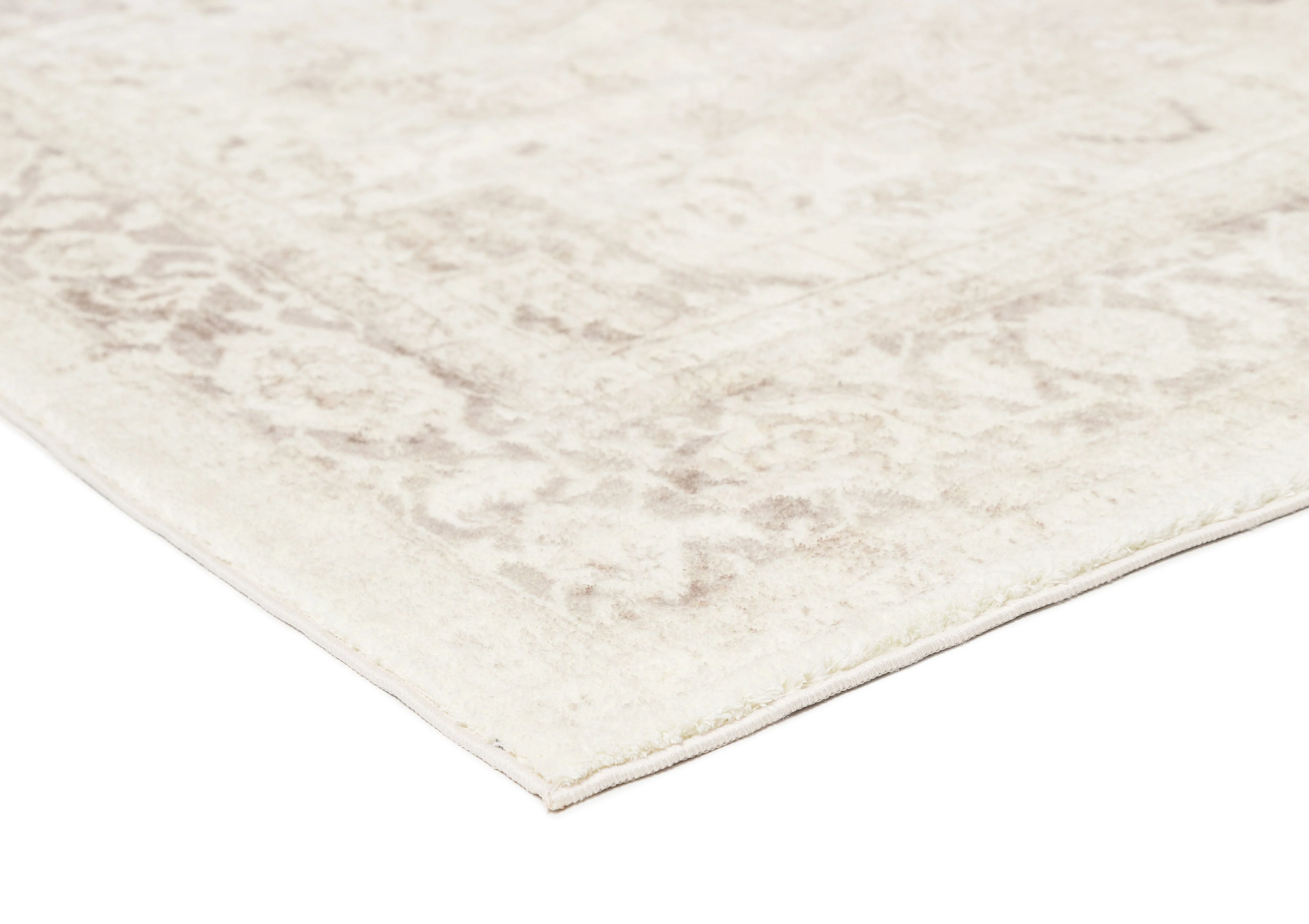 Patina Cream and Beige Distressed Washable Rug - Image 17