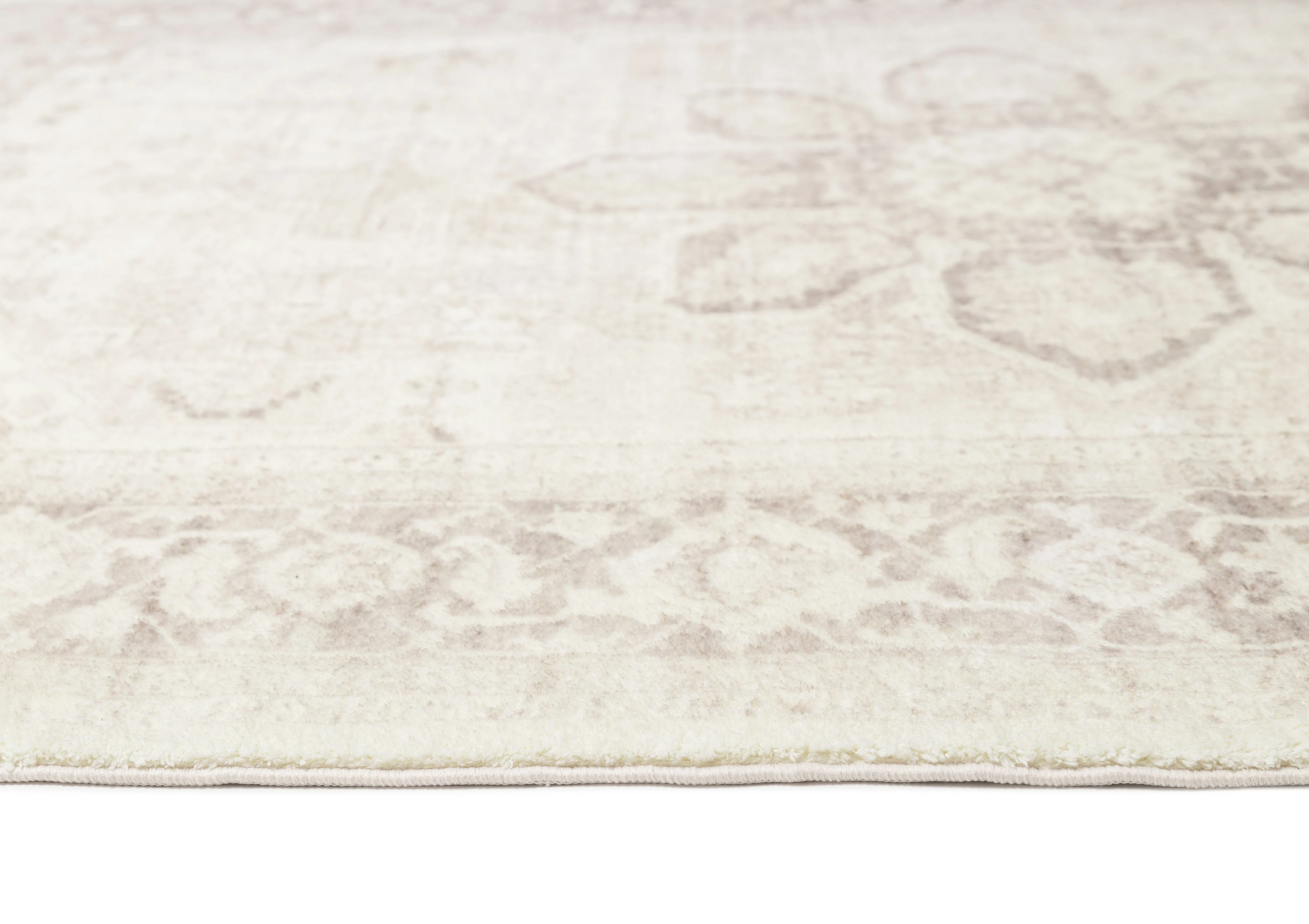 Patina Cream and Beige Distressed Washable Rug - Image 18