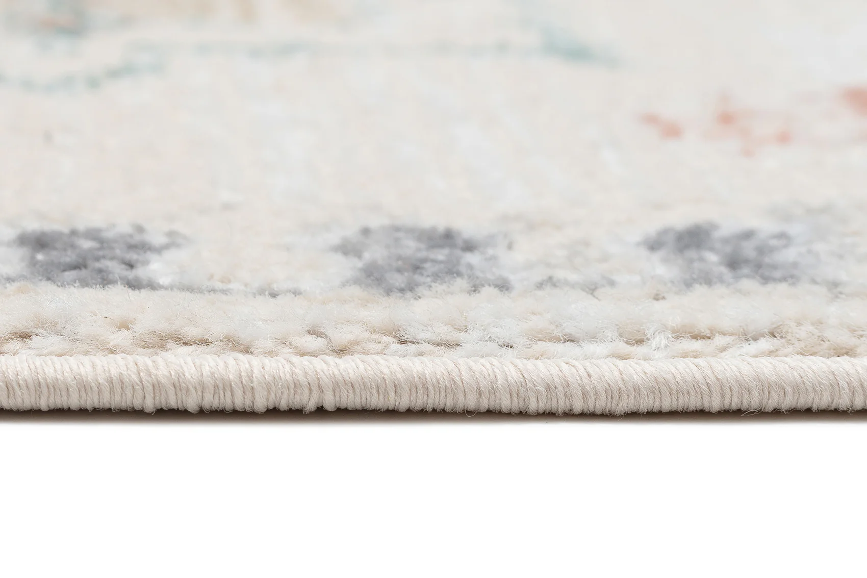 Pebblebrook Cream and Pink Traditional Rug - Image 10