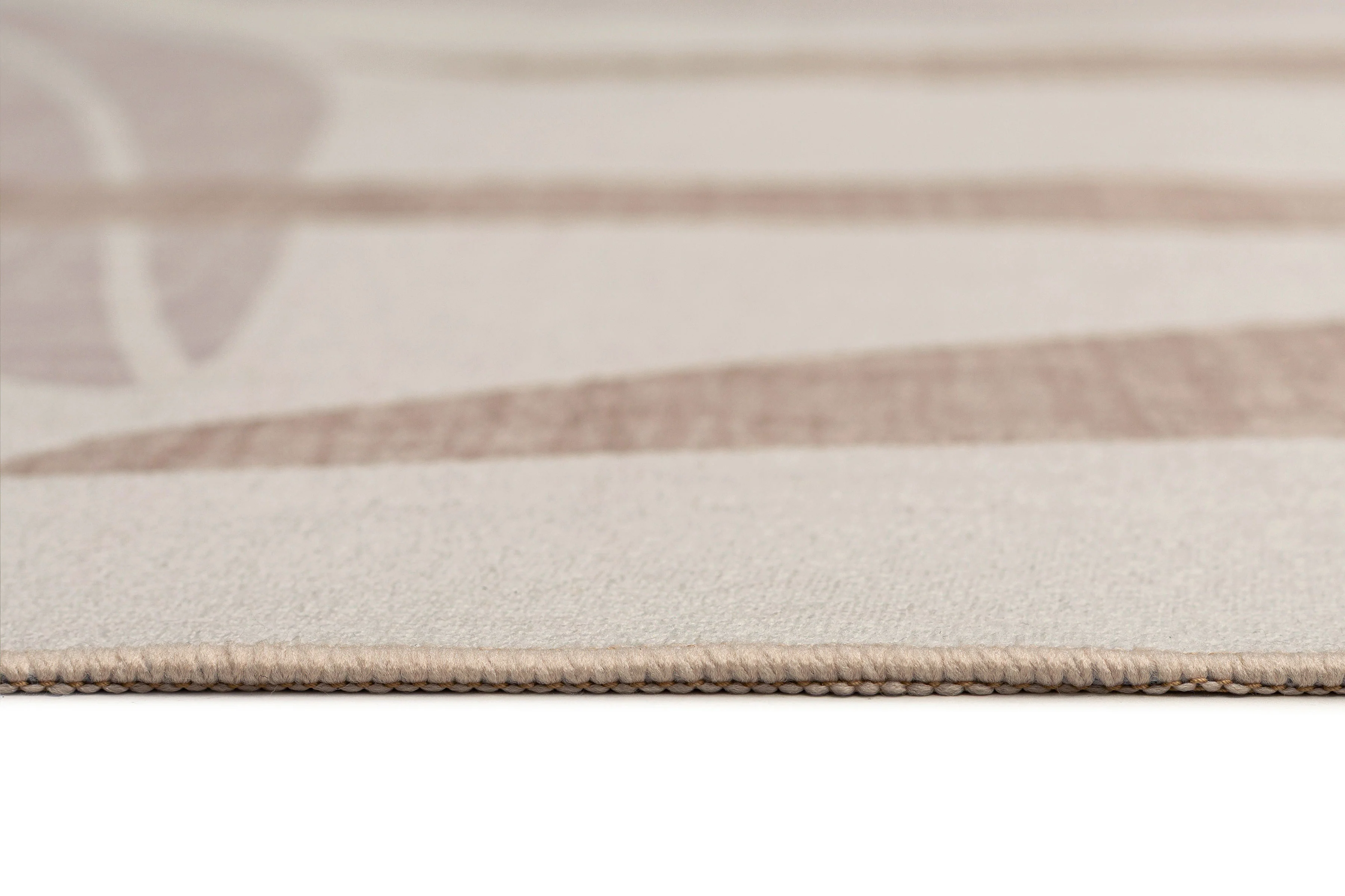 Perlha Beige and Grey Botanical Washable Rug - Image 14