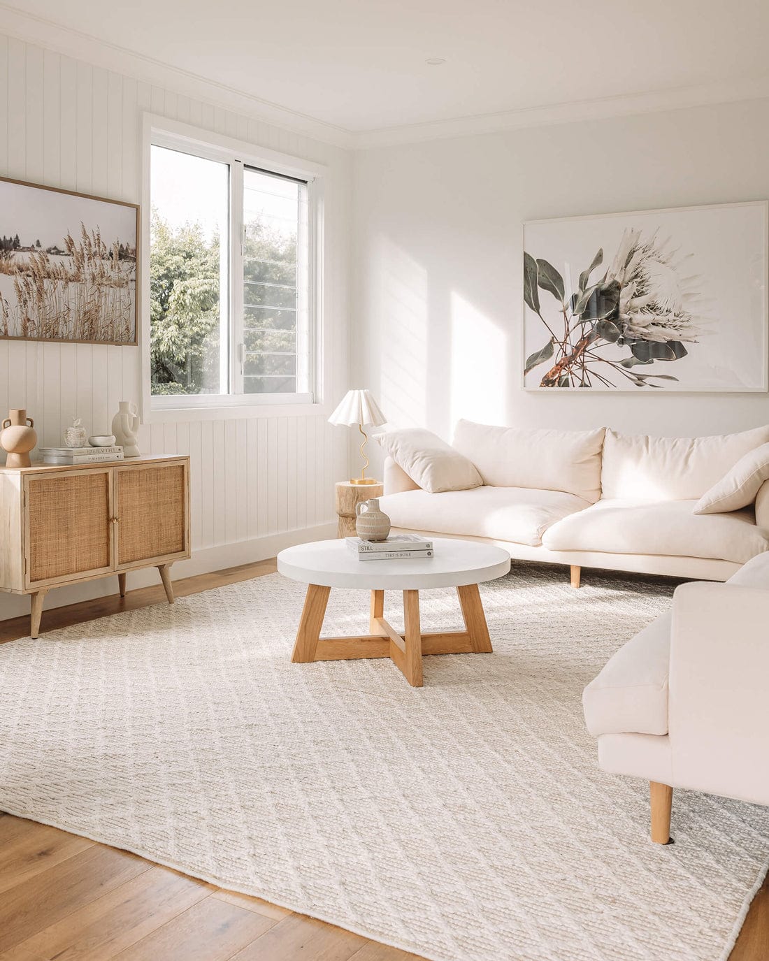 Piper Diamond Bleached Jute Rug - Image 4