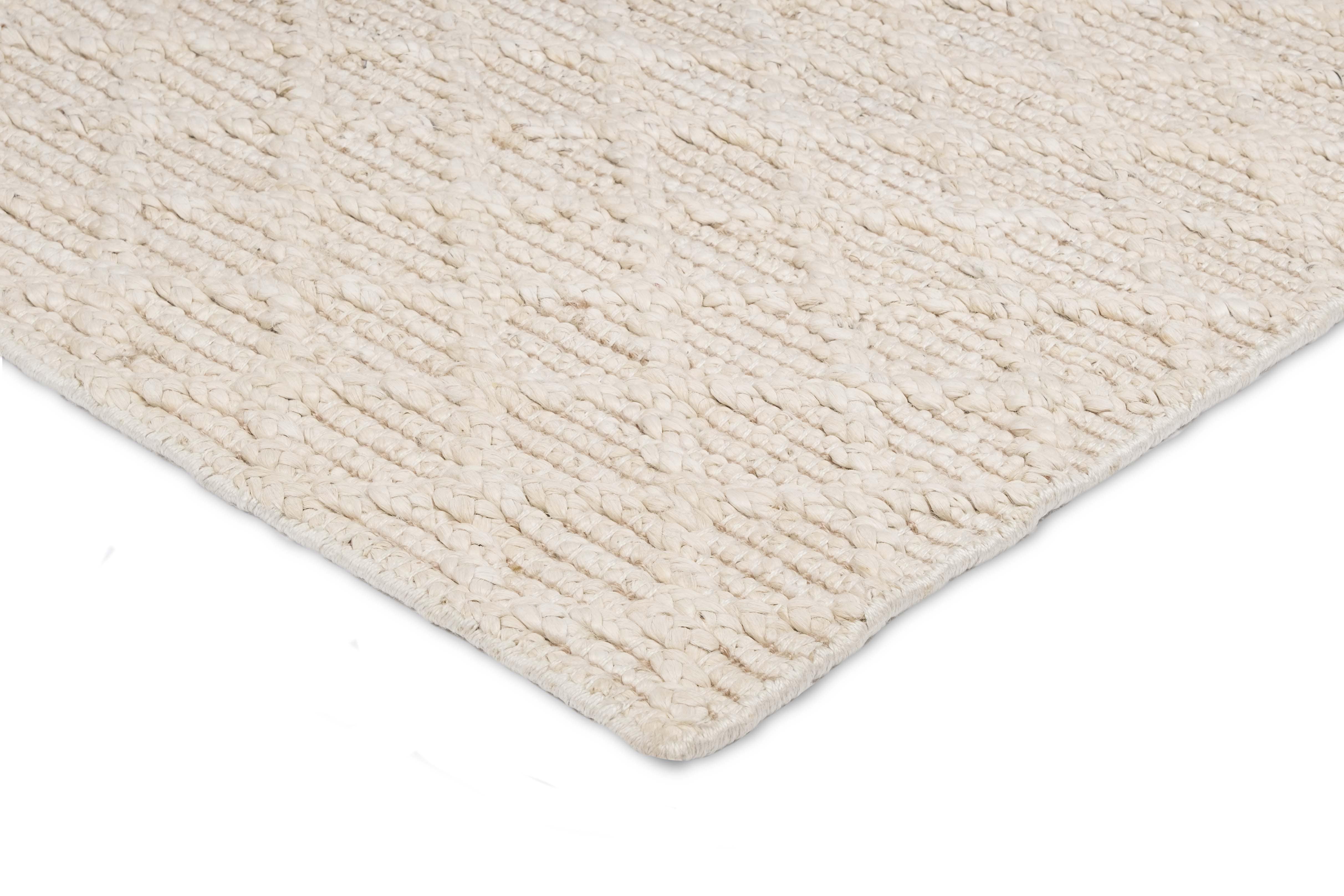 Piper Diamond Bleached Jute Runner Rug - Image 4
