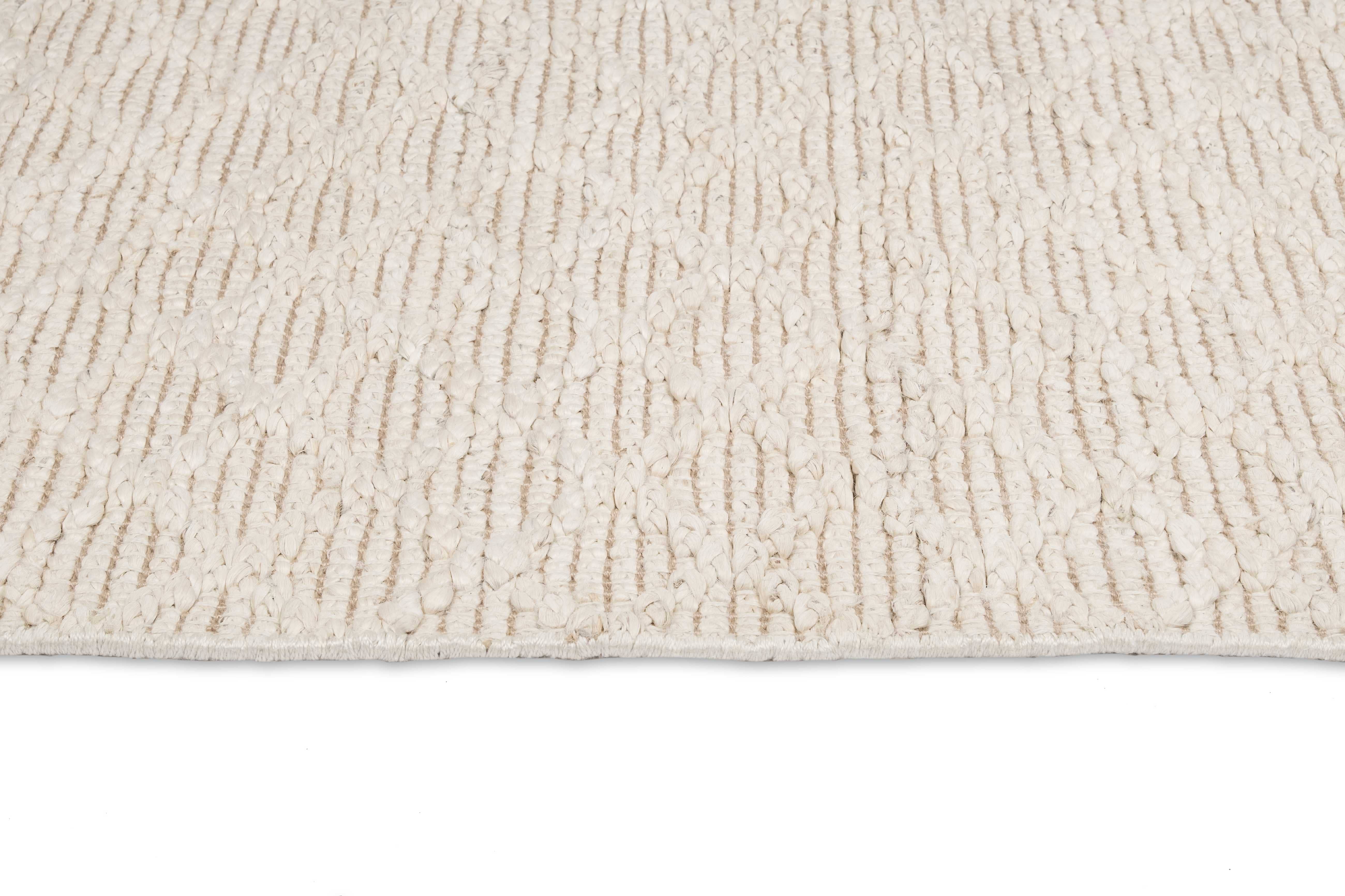Piper Diamond Bleached Jute Runner Rug - Image 5