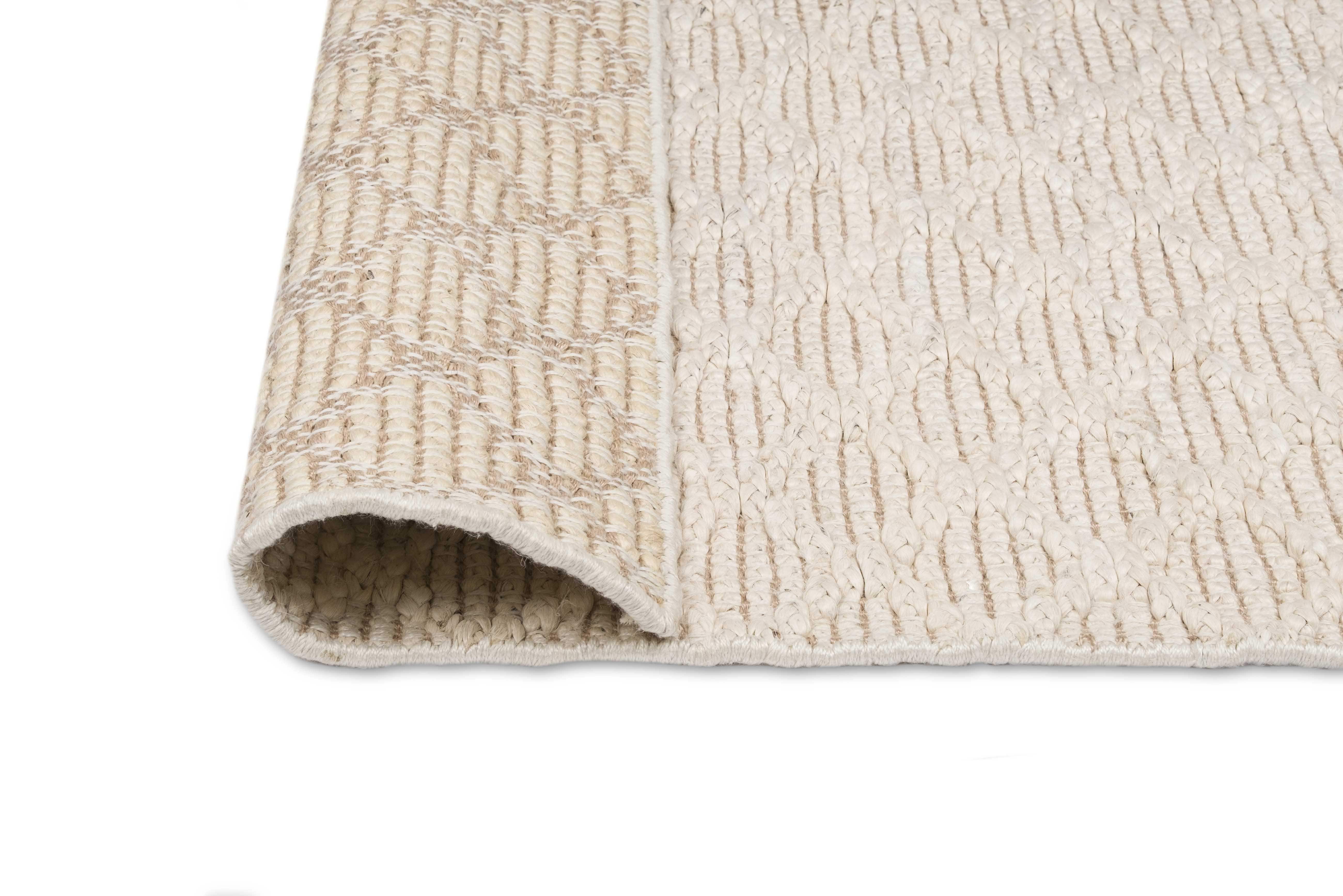 Piper Diamond Bleached Jute Runner Rug - Image 6