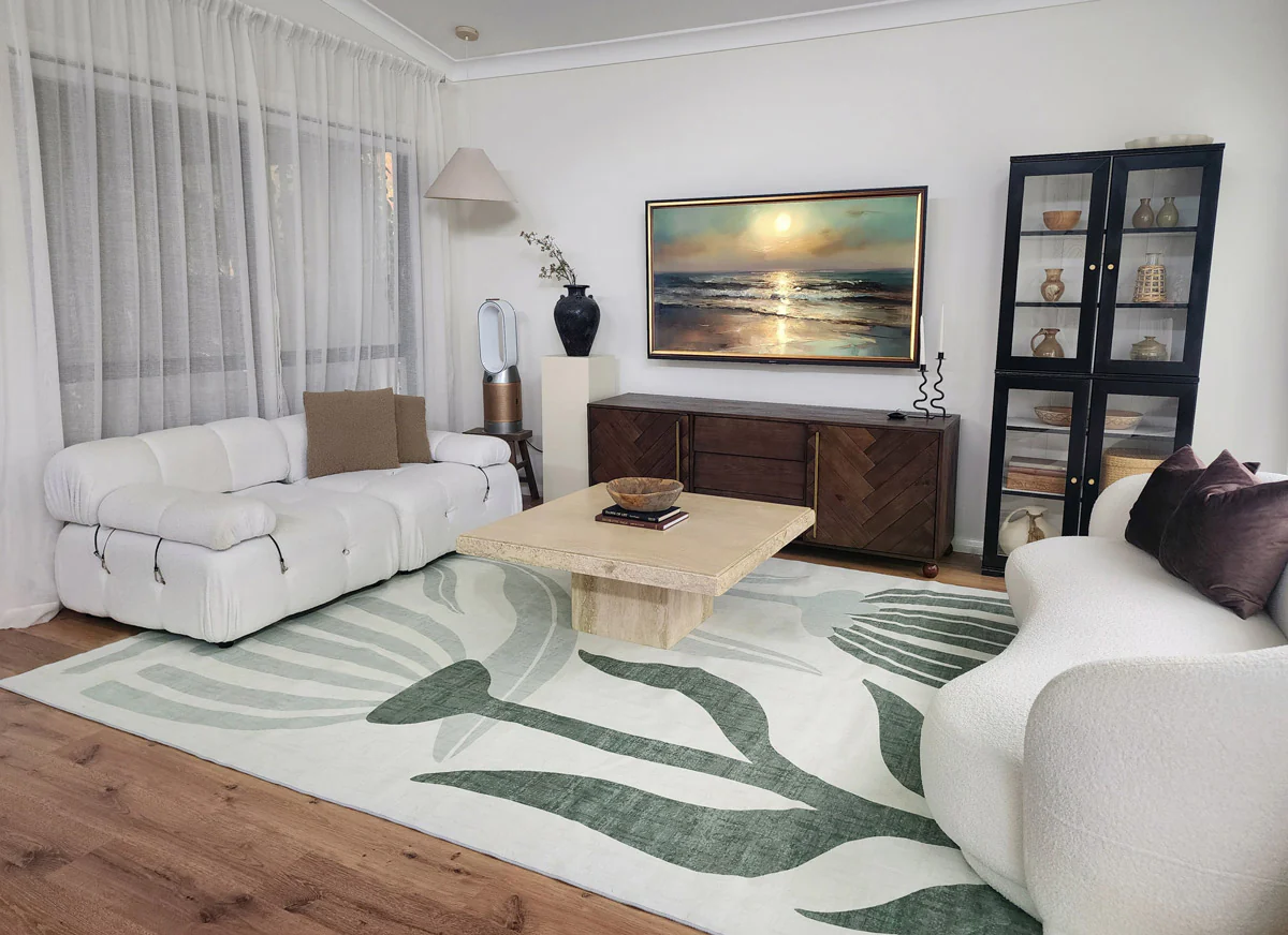 Quella Green Botanical Washable Rug - Image 3