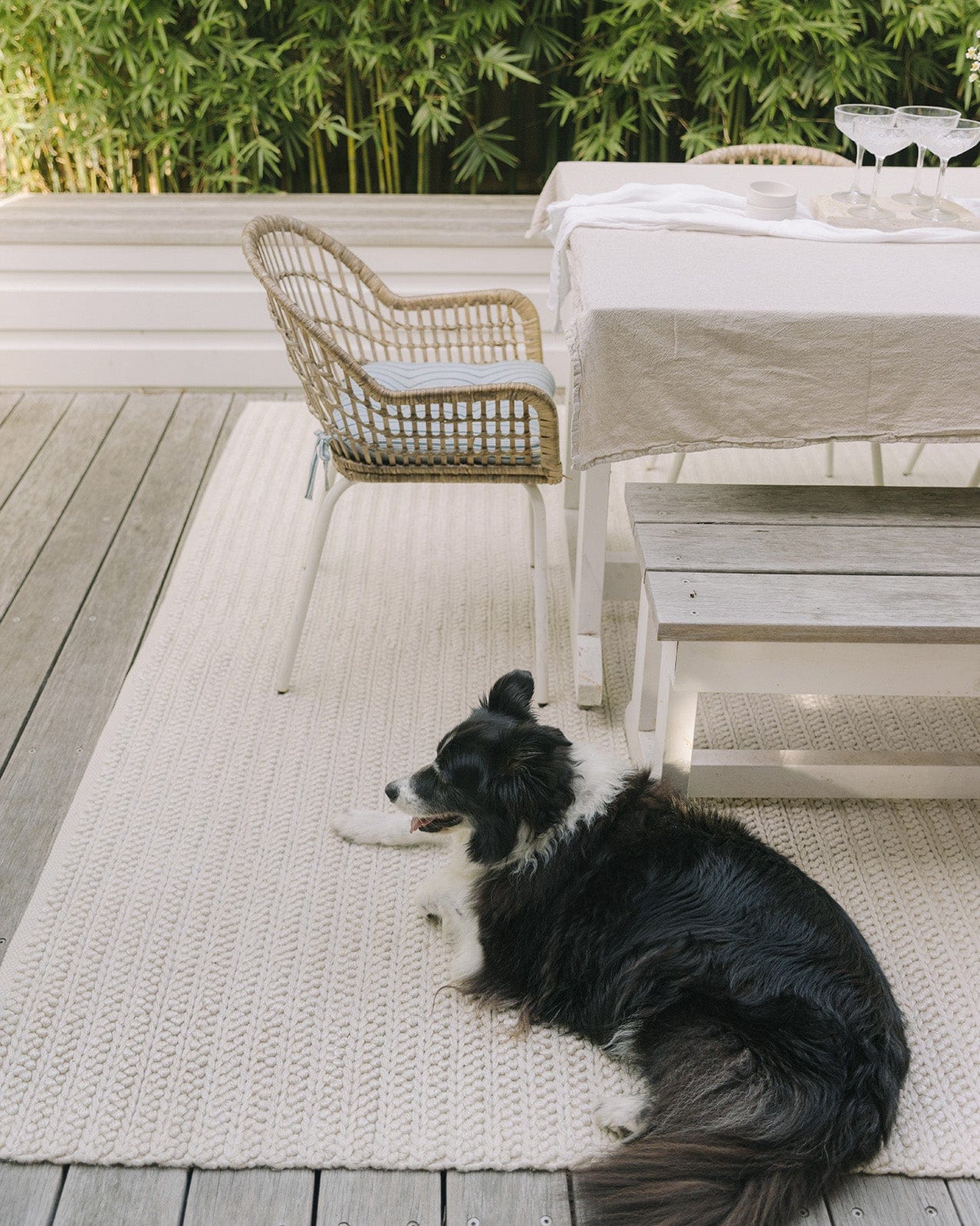 Rafiella Ivory Braided Indoor Outdoor Rug - Image 10