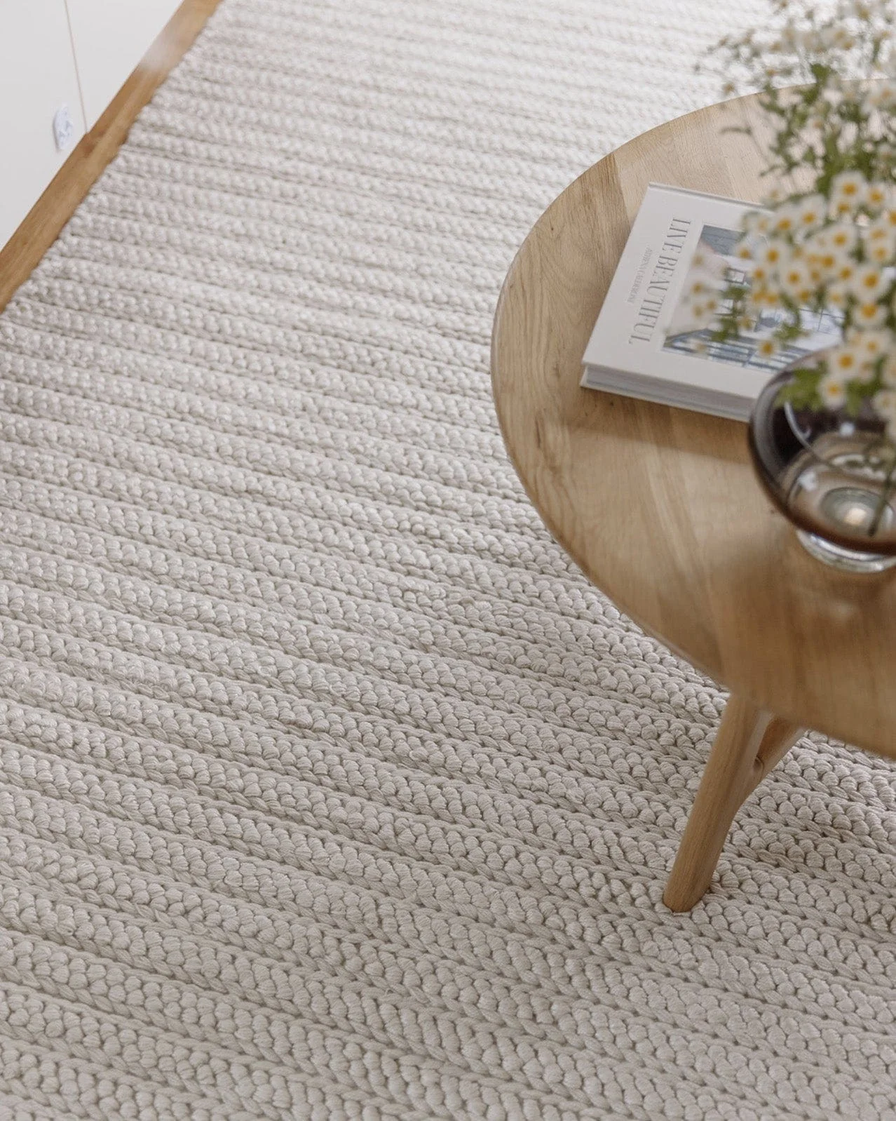 Rafiella Ivory Braided Indoor Outdoor Rug - Image 13