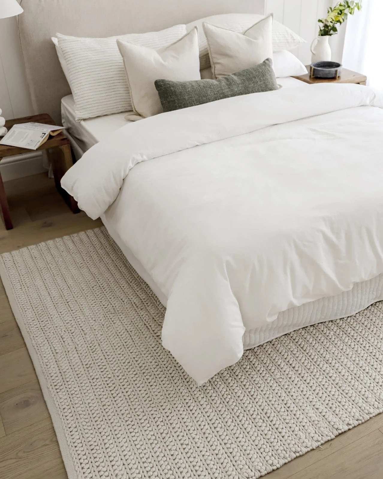 Rafiella Ivory Braided Indoor Outdoor Rug - Image 2