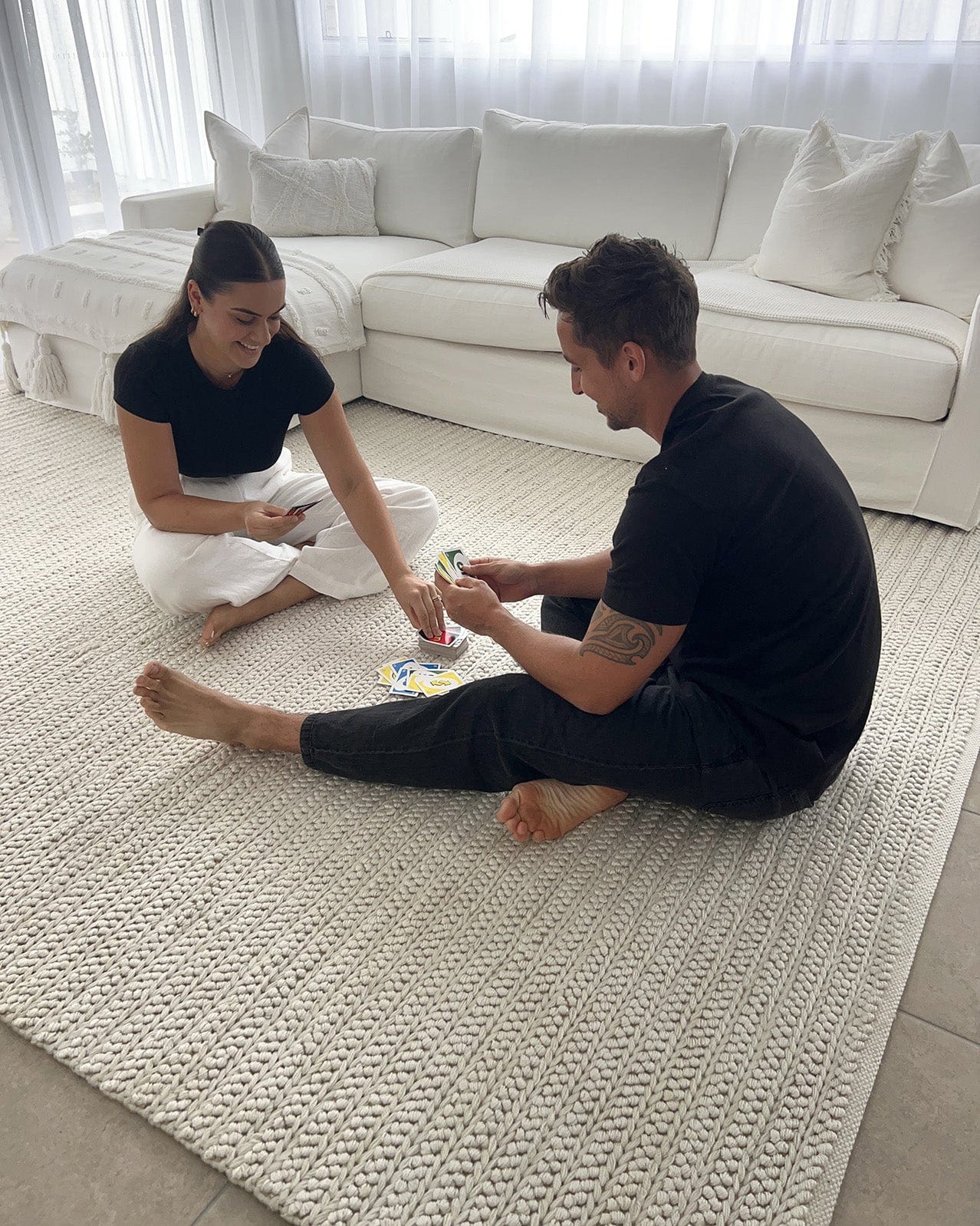 Rafiella Ivory Braided Indoor Outdoor Rug - Image 8