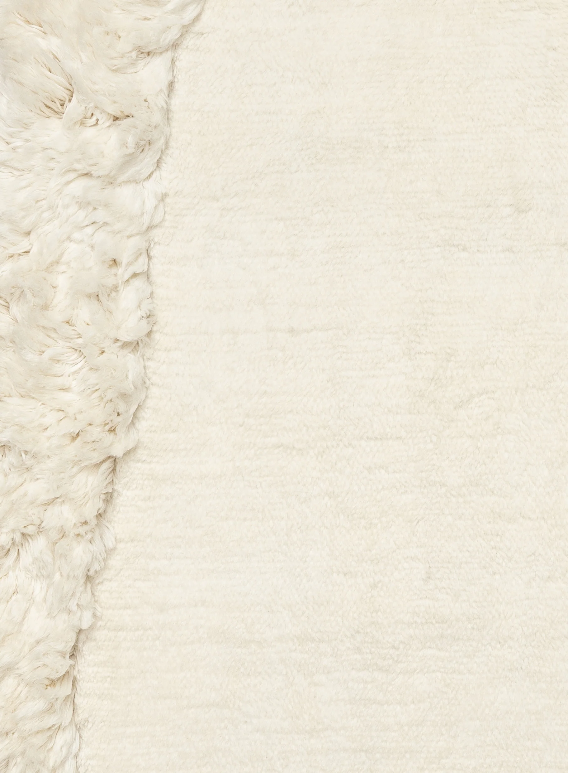 Rannis Natural Cream Oval Shag Rug - Image 4