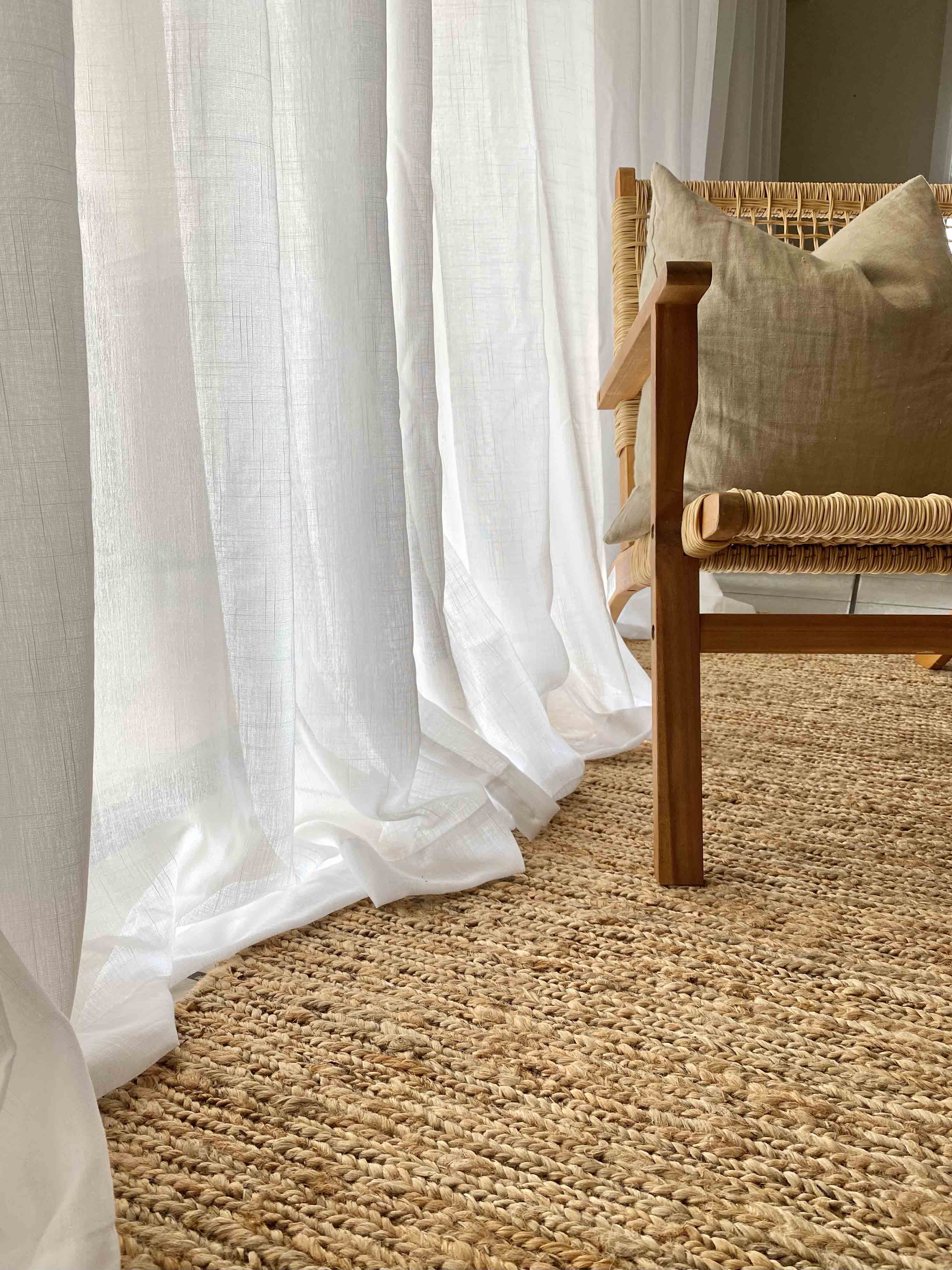 Raven Natural Tan Braided Jute Rug - Image 6