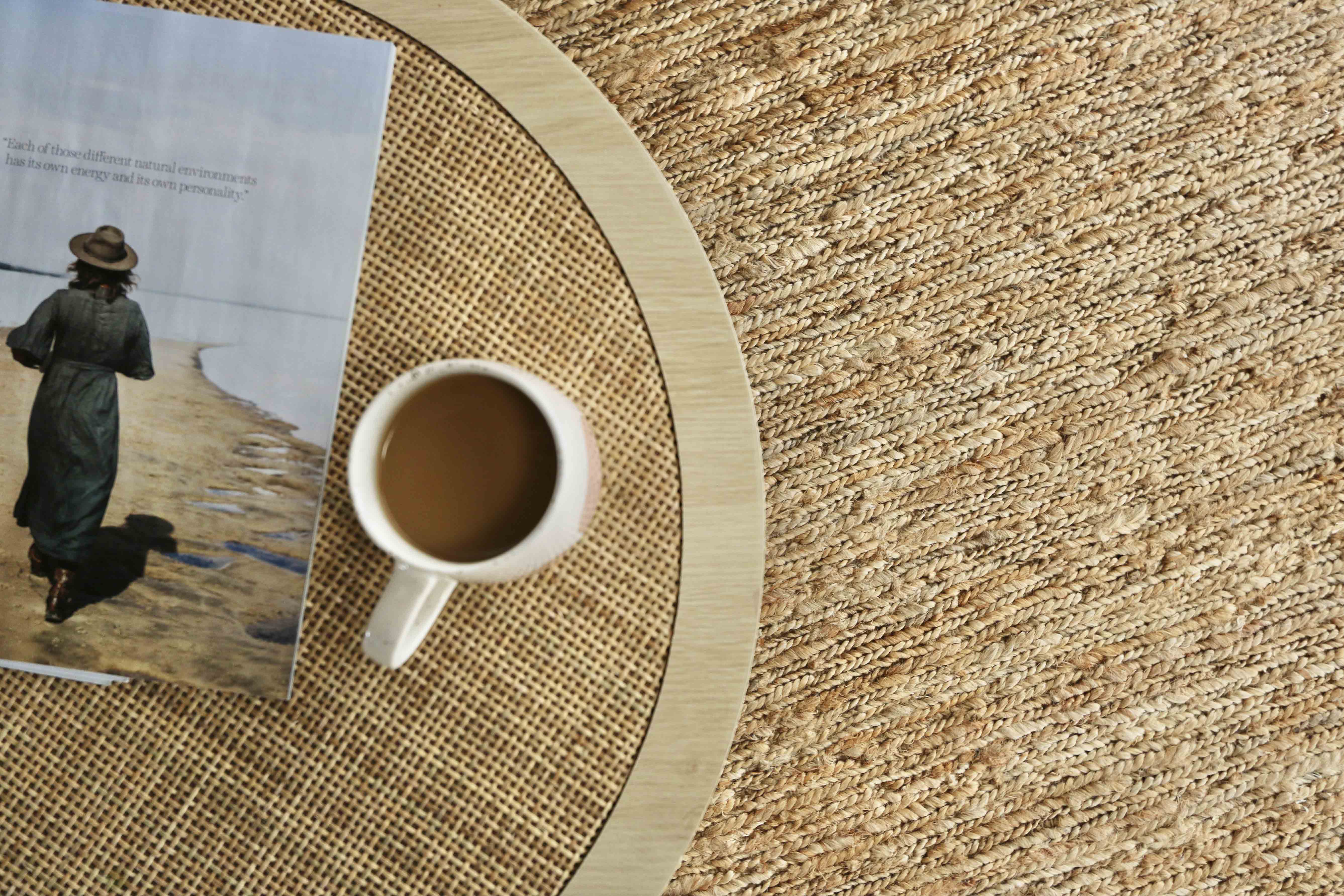 Raven Natural Tan Braided Jute Rug - Image 7