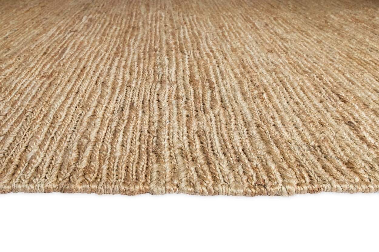 Raven Natural Tan Braided Jute Rug - Image 9