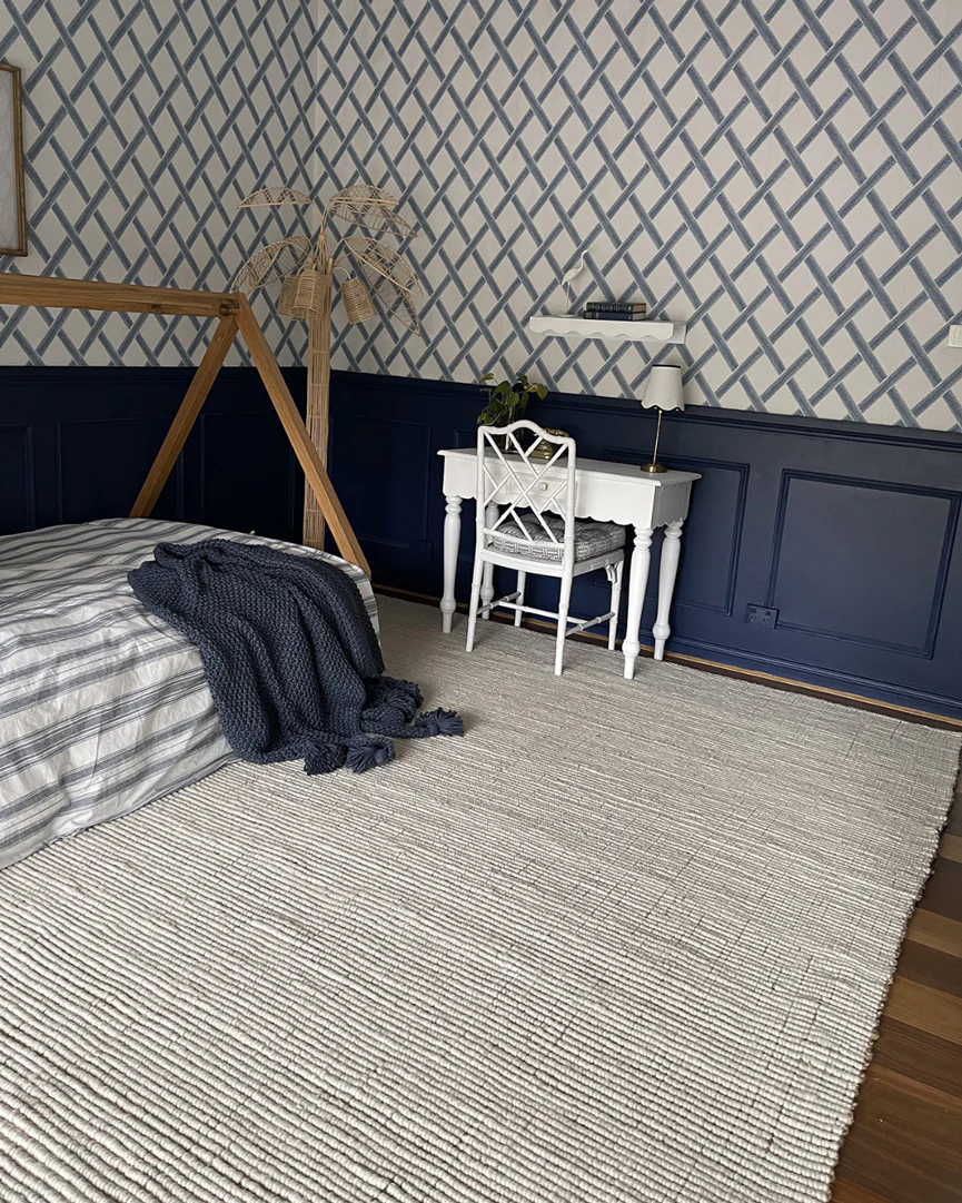 Reema Ivory Cream Jute and Wool Textured Rug - Image 5