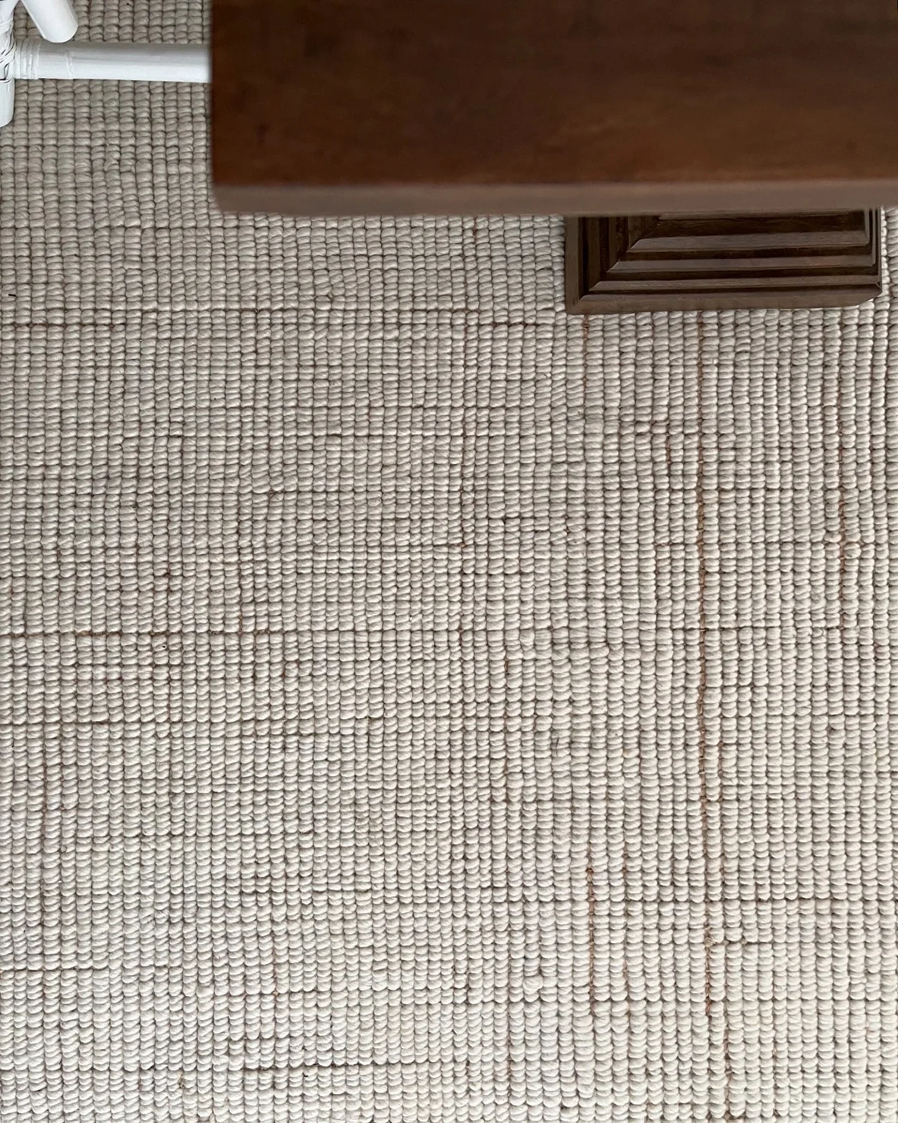 Reema Ivory Cream Jute and Wool Textured Rug - Image 6