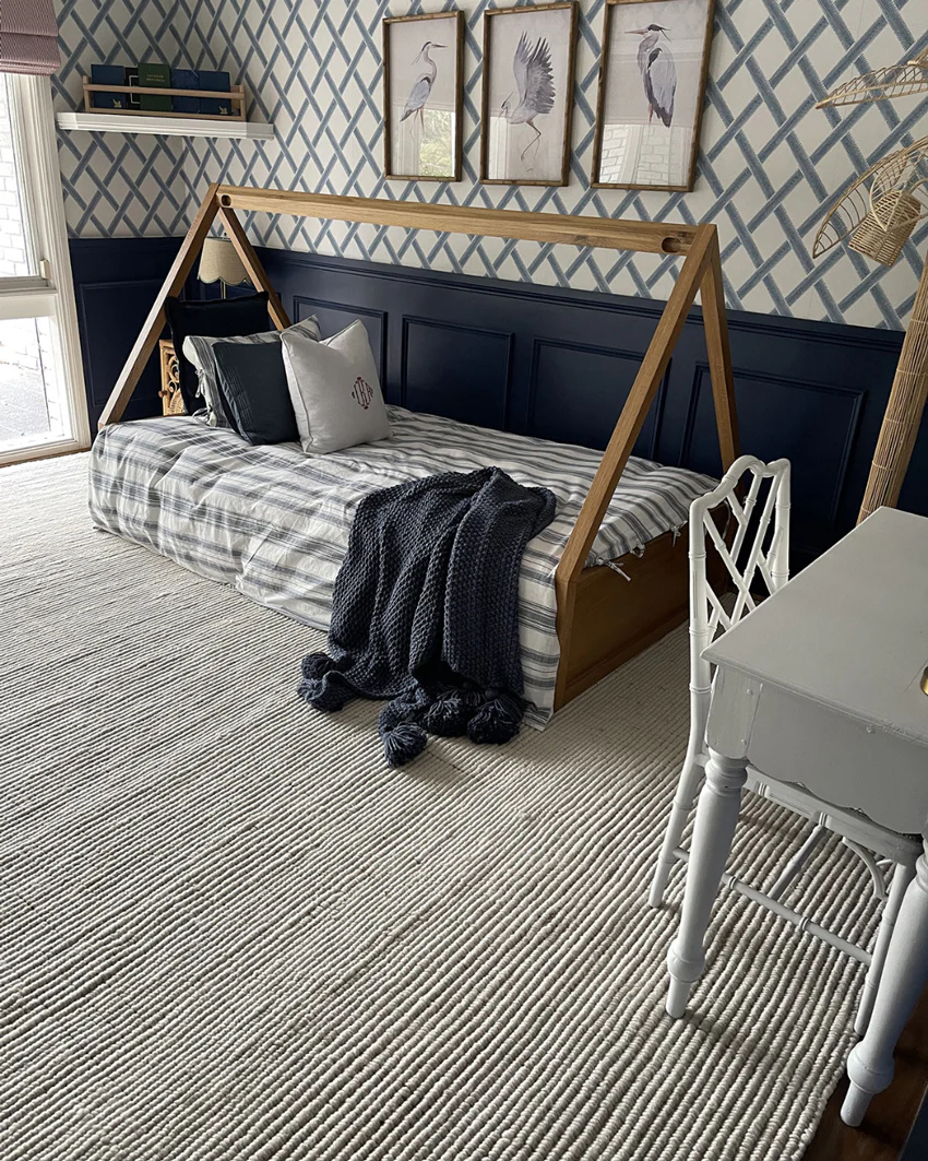 Reema Ivory Cream Jute and Wool Textured Rug - Image 7