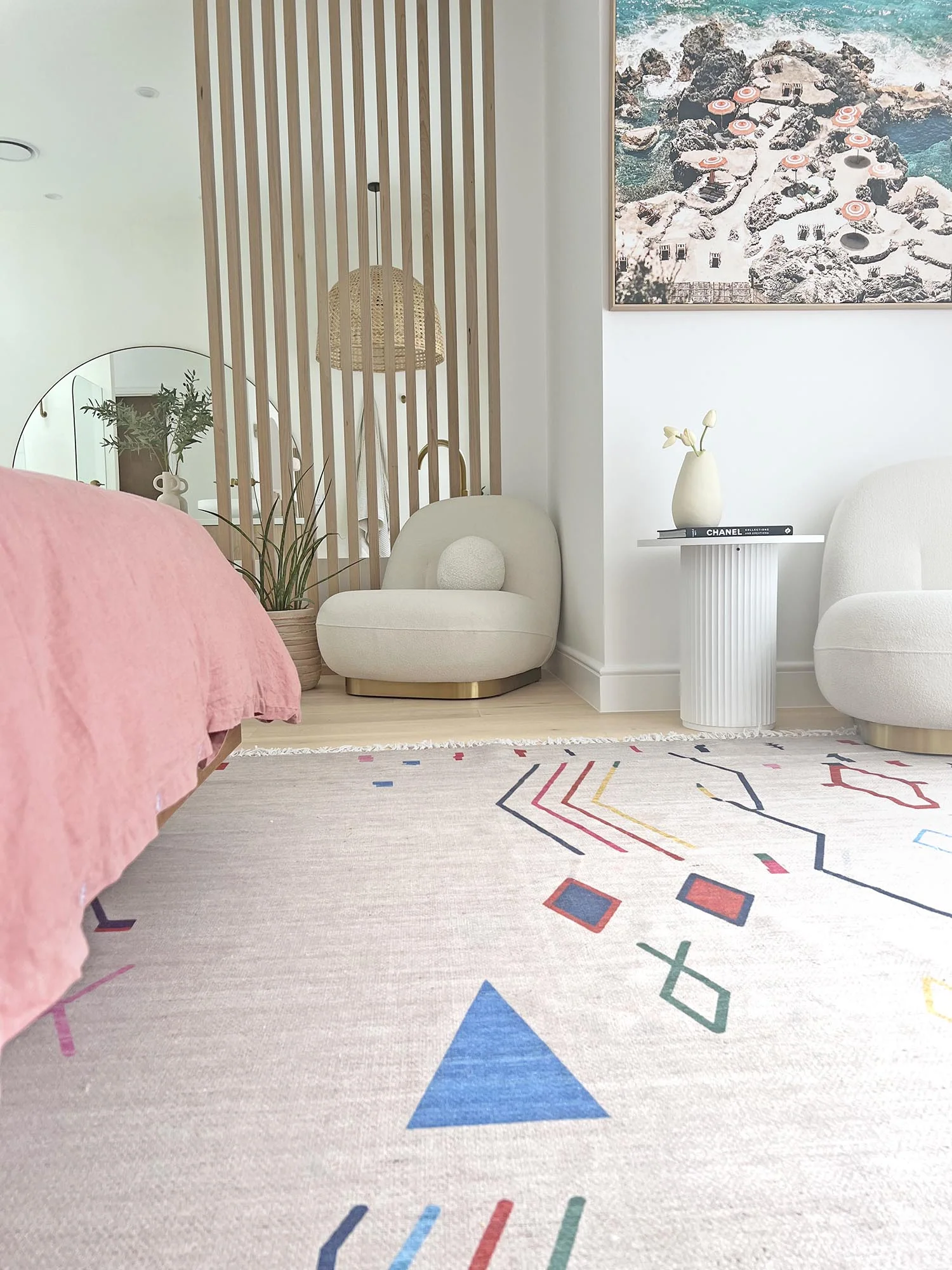 Remi Ivory Multi-Colour Abstract Tribal Indoor Outdoor Rug - Image 12