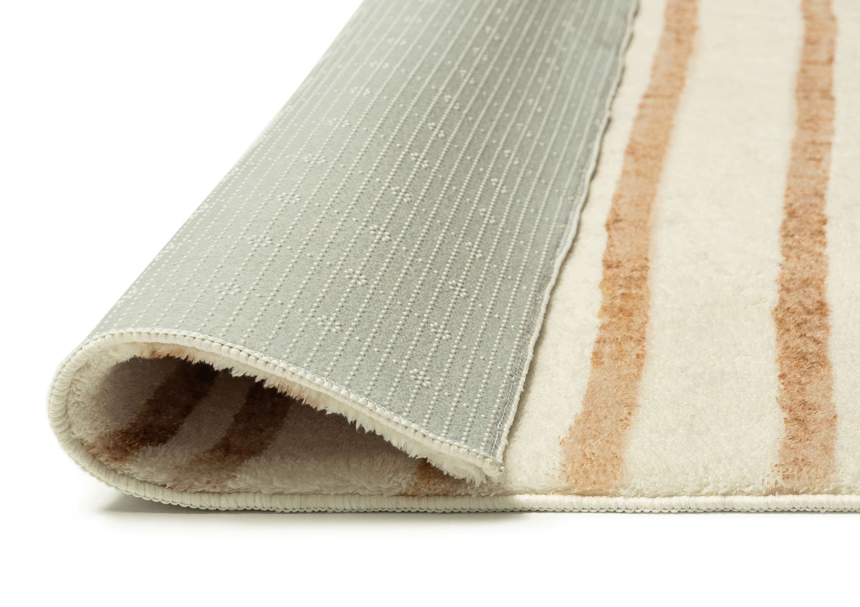 Rhow Neutral Striped Washable Rug - Image 15