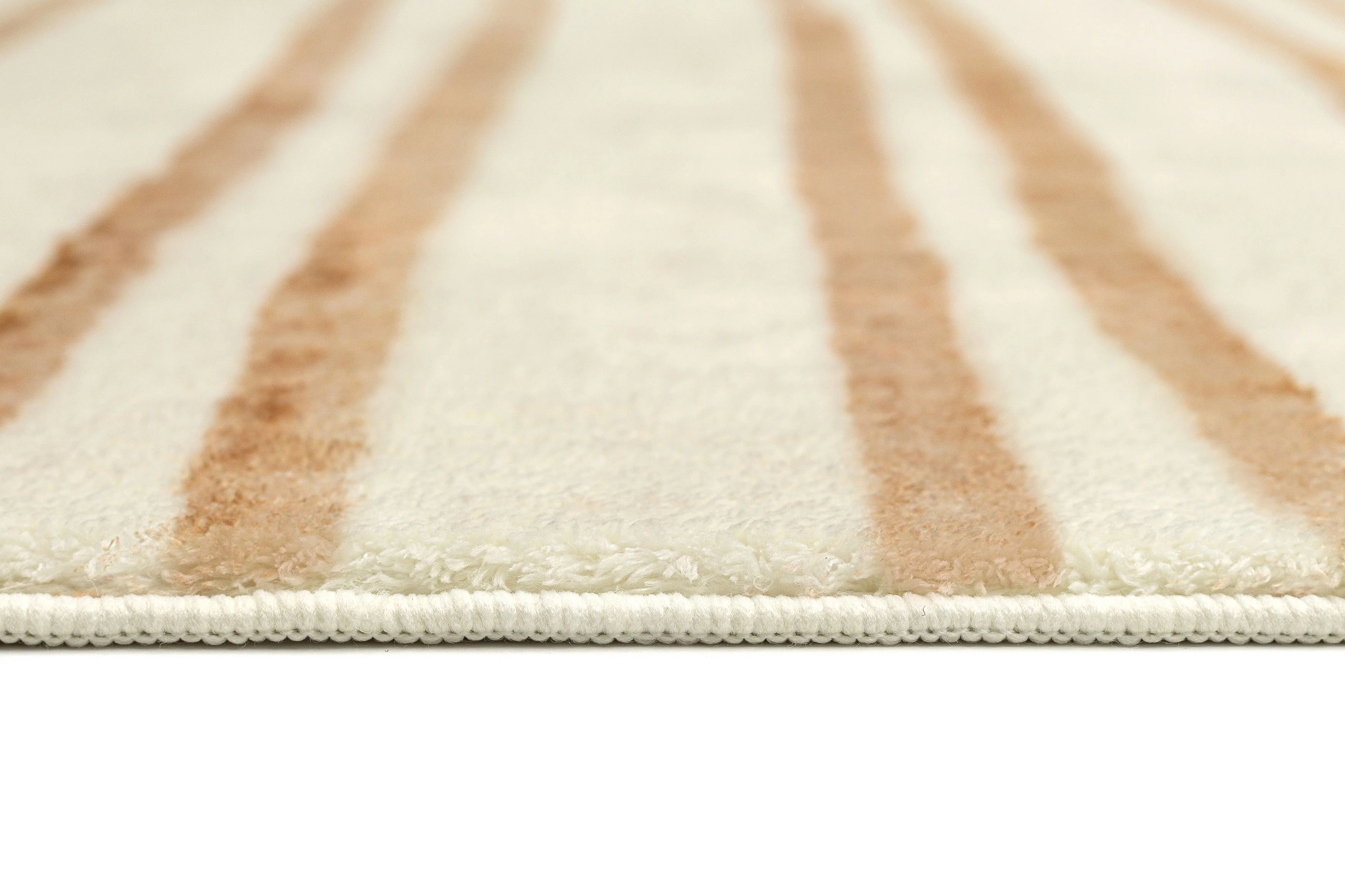 Rhow Neutral Striped Washable Rug - Image 16