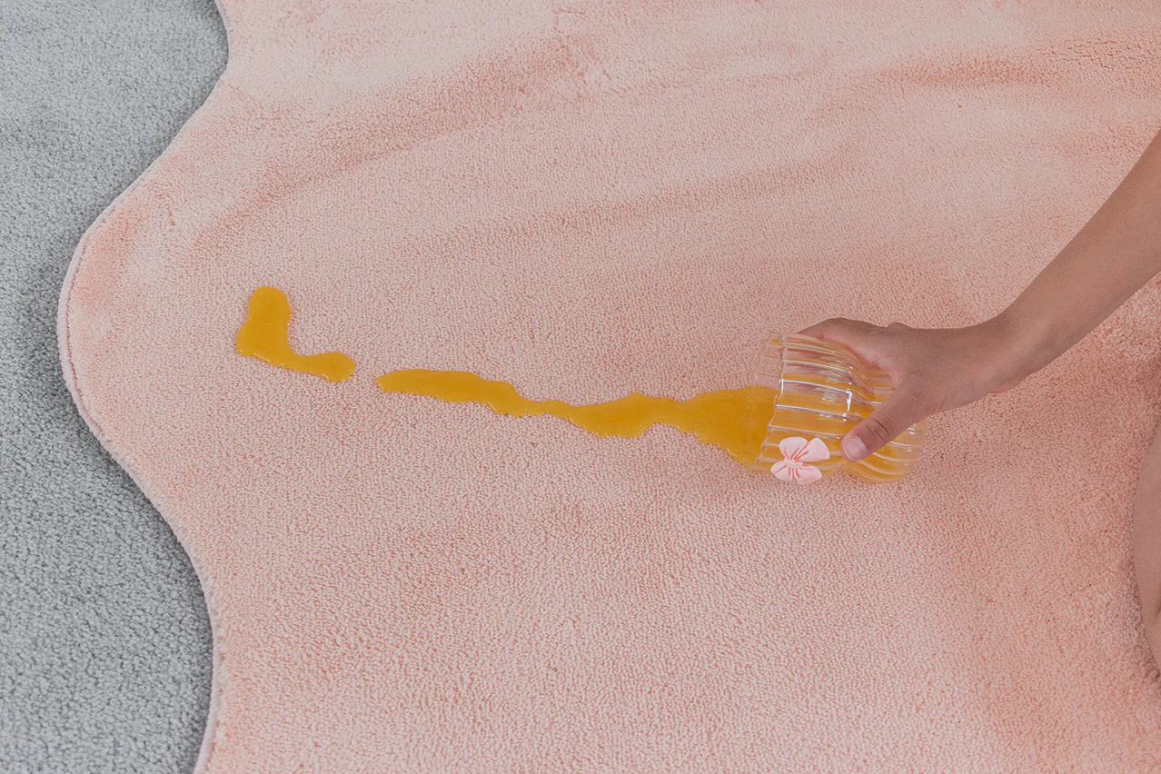 Robyn Peach Pink Scallop Washable Rug - Image 11
