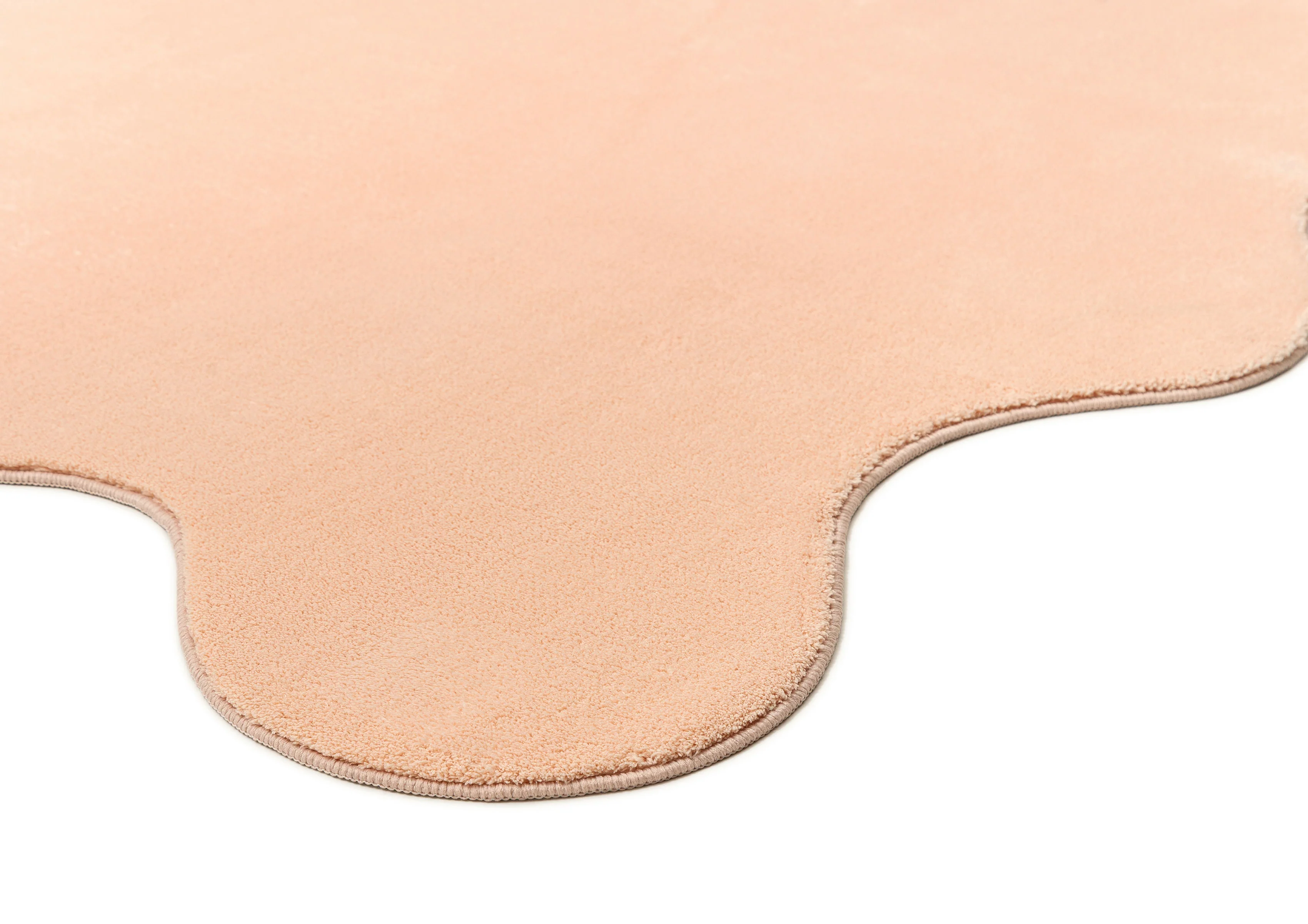 Robyn Peach Pink Scallop Washable Rug - Image 13