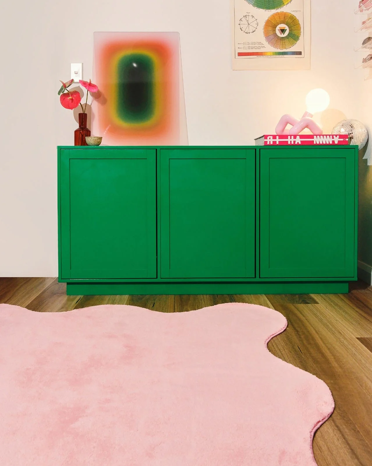 Robyn Peach Pink Scallop Washable Rug - Image 2