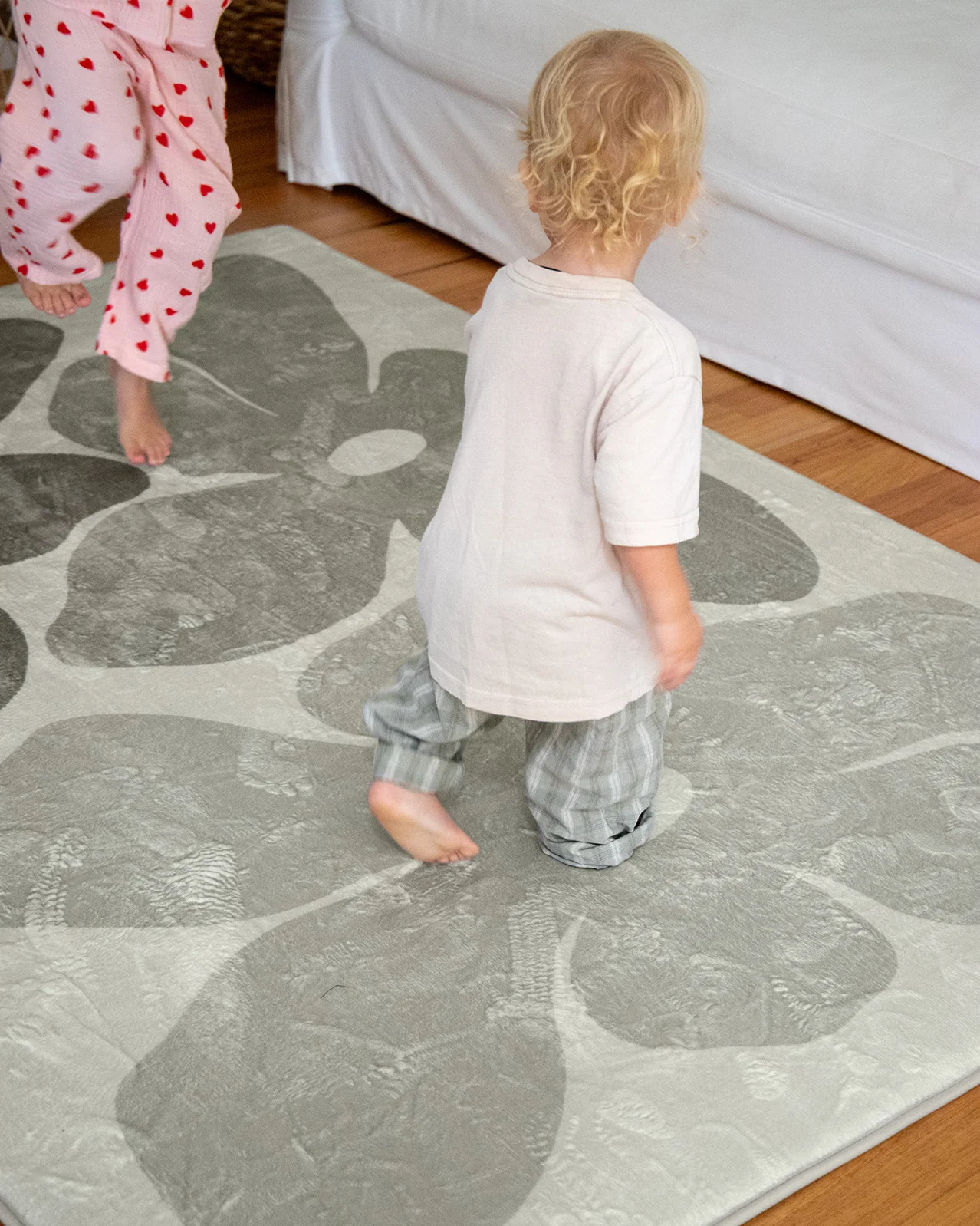 Rory Grey Green Flowers Rollie Pollie Playmat - Image 3