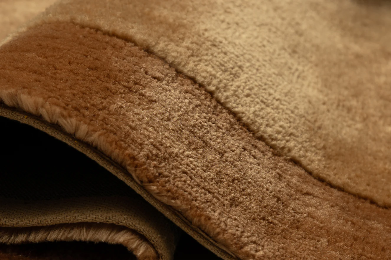 Rozanda Brown Bordered Shag Rug - Image 10