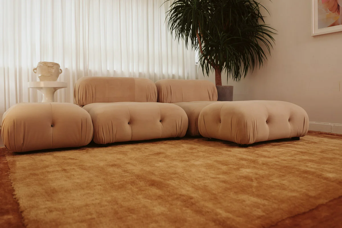 Rozanda Brown Bordered Shag Rug - Image 3