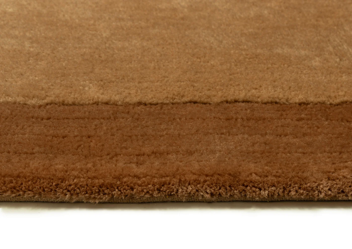 Rozanda Brown Bordered Shag Rug - Image 9
