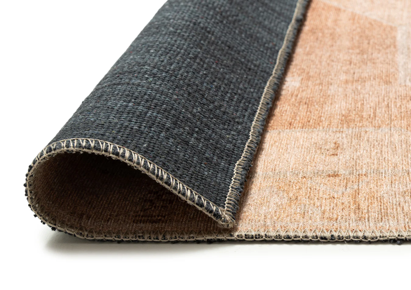 Sabine Cream and Rust Medallion Washable Rug - Image 9