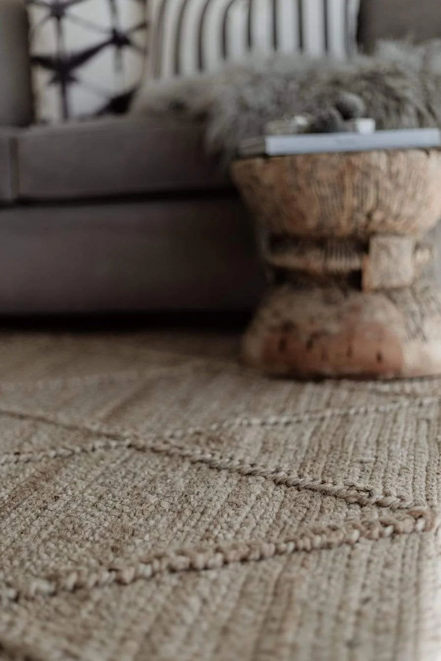 Sabra Diamond Lattice Jute Rug - Image 14