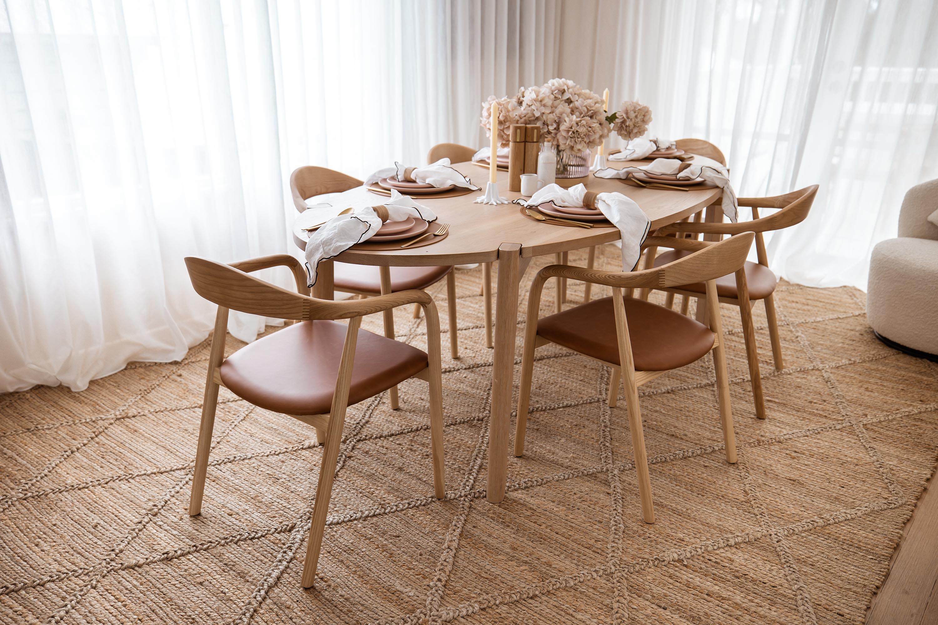 Sabra Diamond Lattice Jute Rug - Image 9