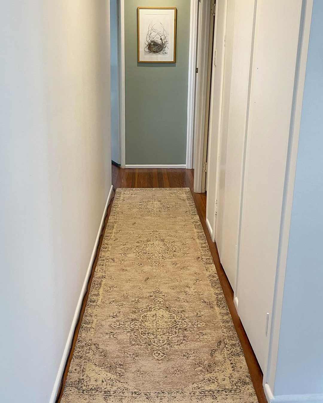 Sadie Coral Peach Turkish Style Distressed Runner Rug - Image 2