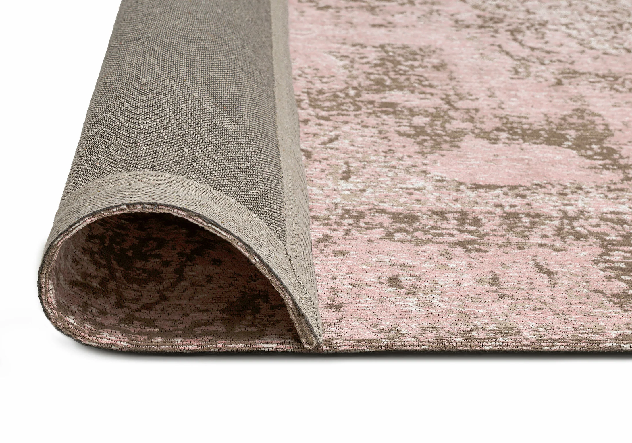 Sahara Turkish Style Pink Distressed Medallion Rug - Image 16