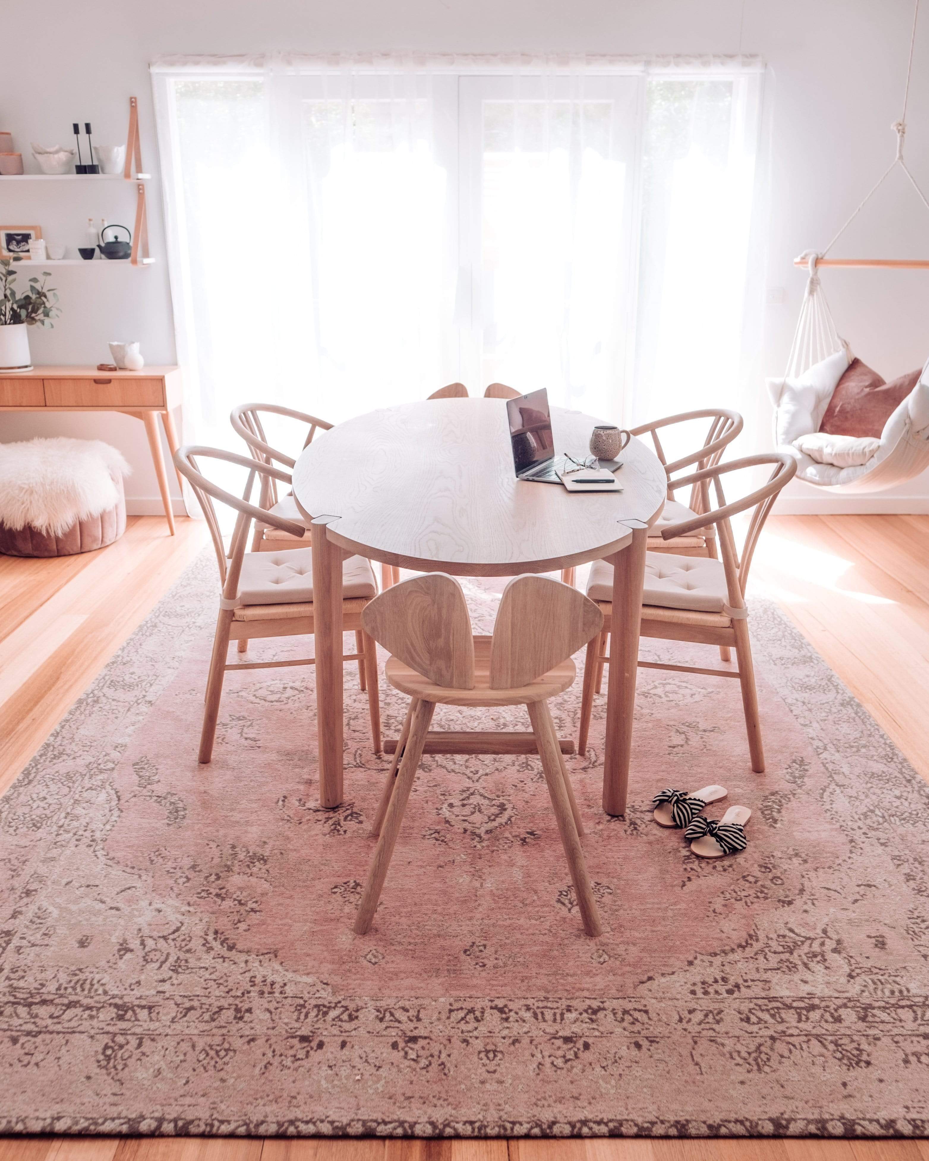 Sahara Turkish Style Pink Distressed Medallion Rug - Image 9