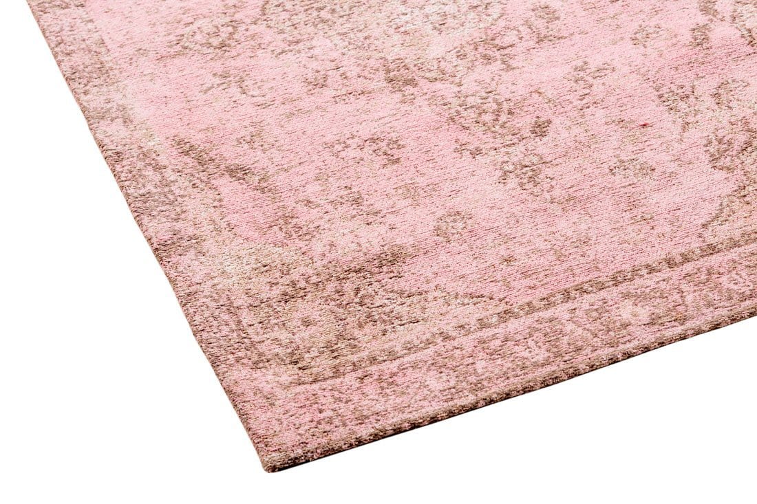 Sahara Turkish Style Pink Distressed Medallion Runner Rug - Image 5