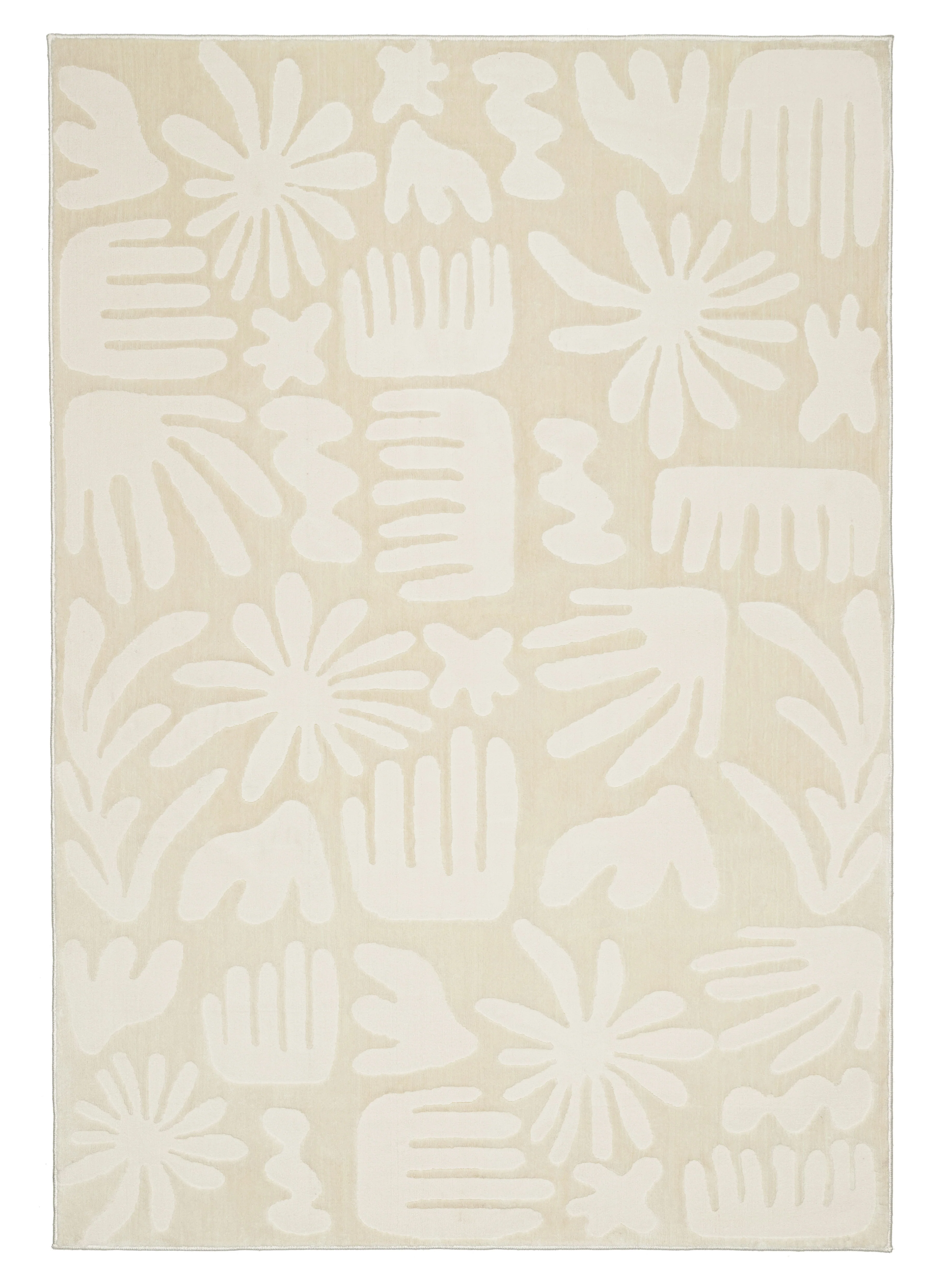Salah Textured Abstract Neutral Rug
