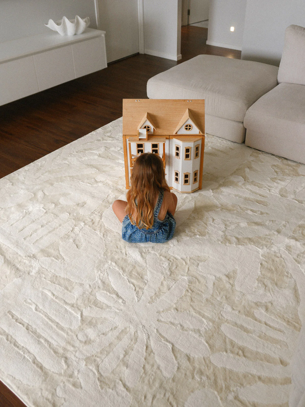 Salah Textured Abstract Neutral Rug - Image 6