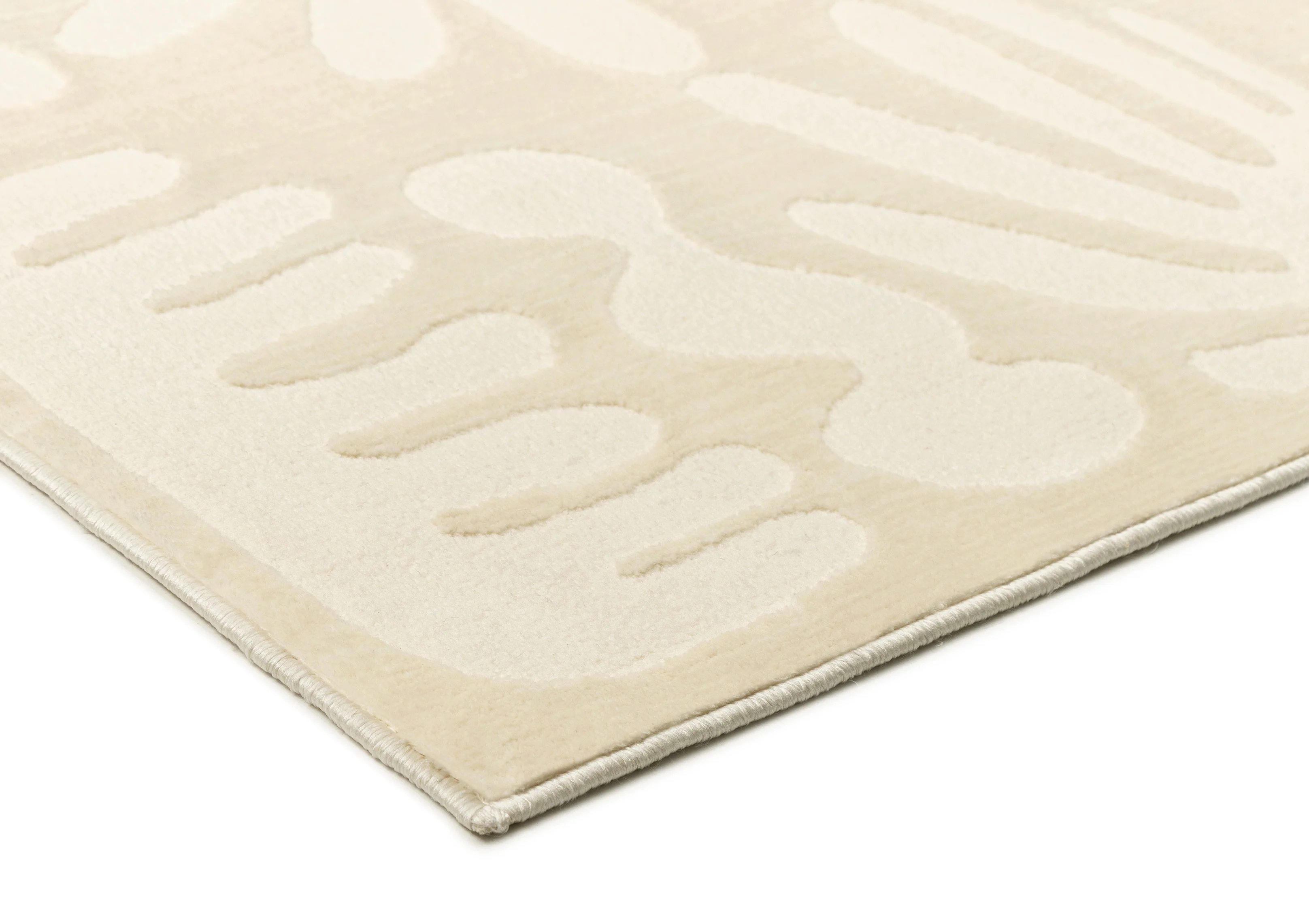 Salah Textured Abstract Neutral Rug - Image 8