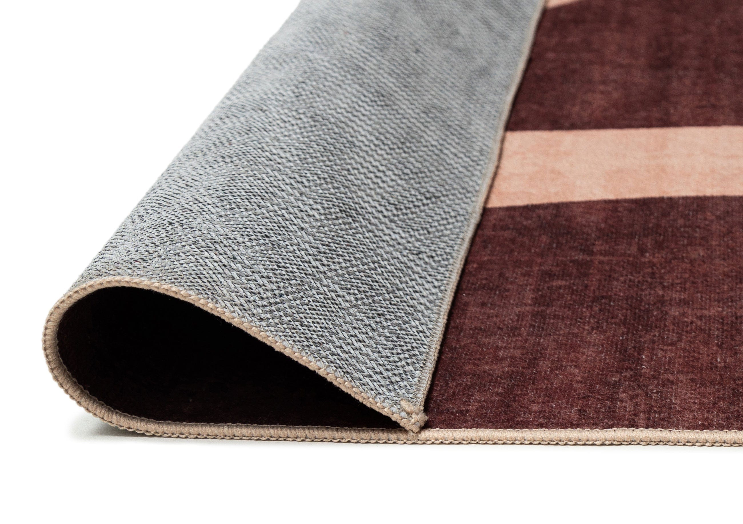 Samia Red and Beige Abstract Washable Rug - Image 12