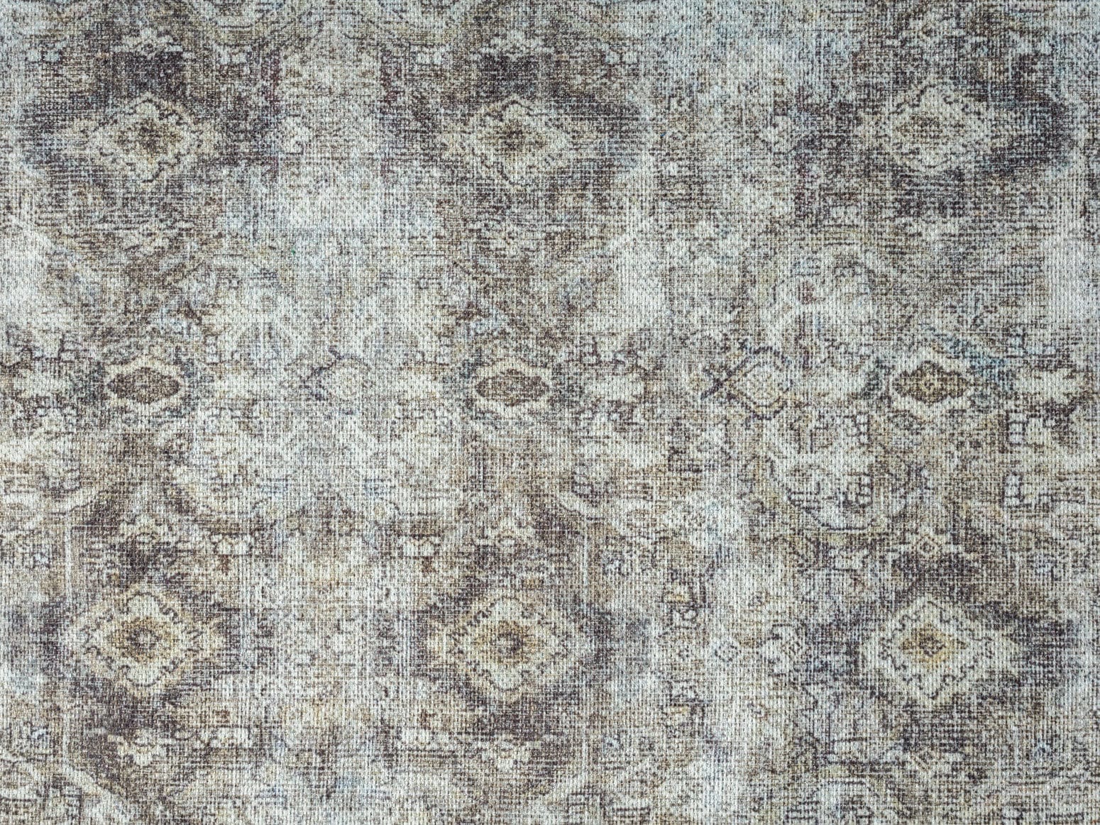 Santi Green and Grey Traditional Distressed Washable Rug - Image 20