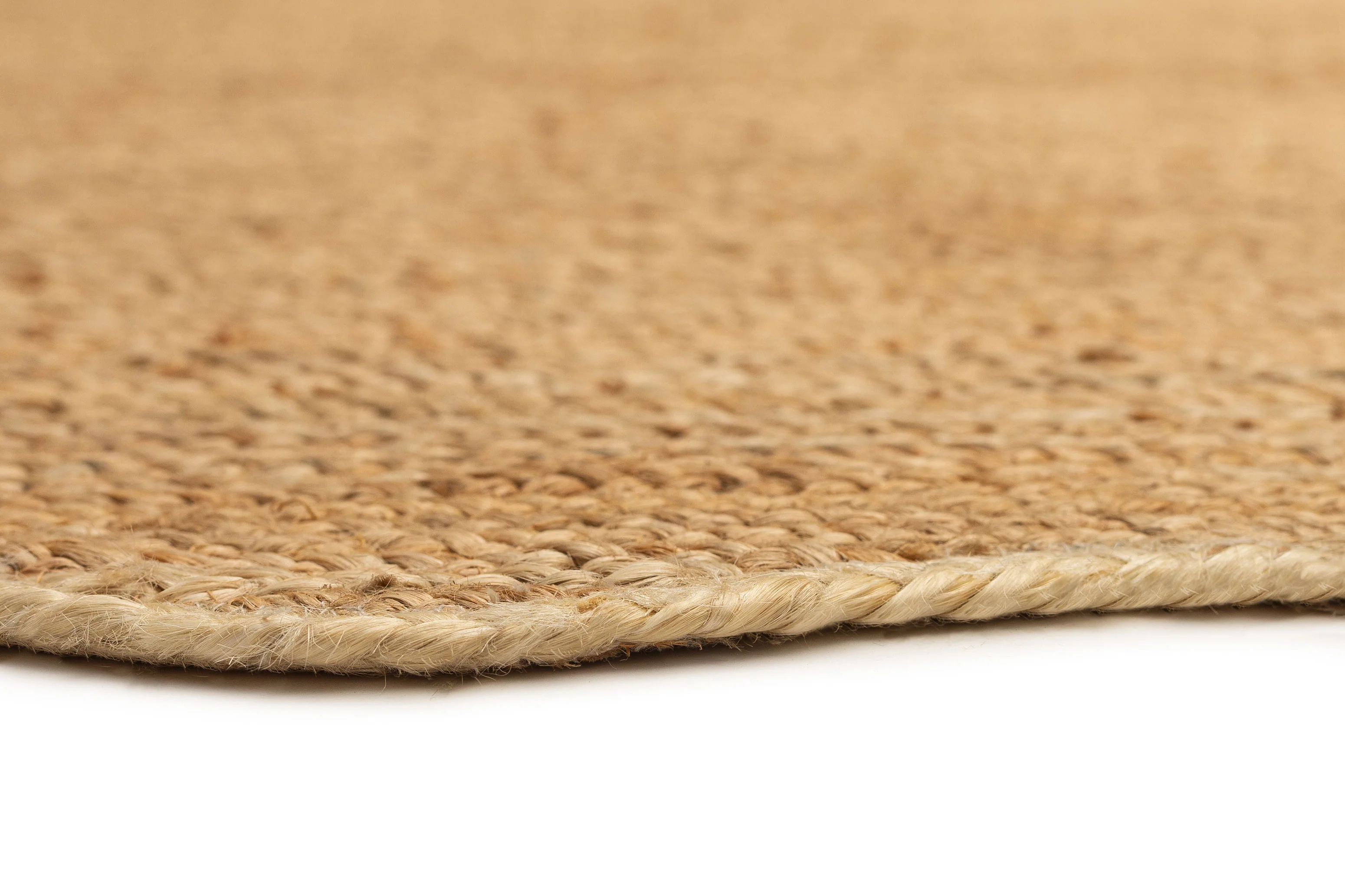Sarandi Natural Brown Scalloped Jute Rug - Image 6